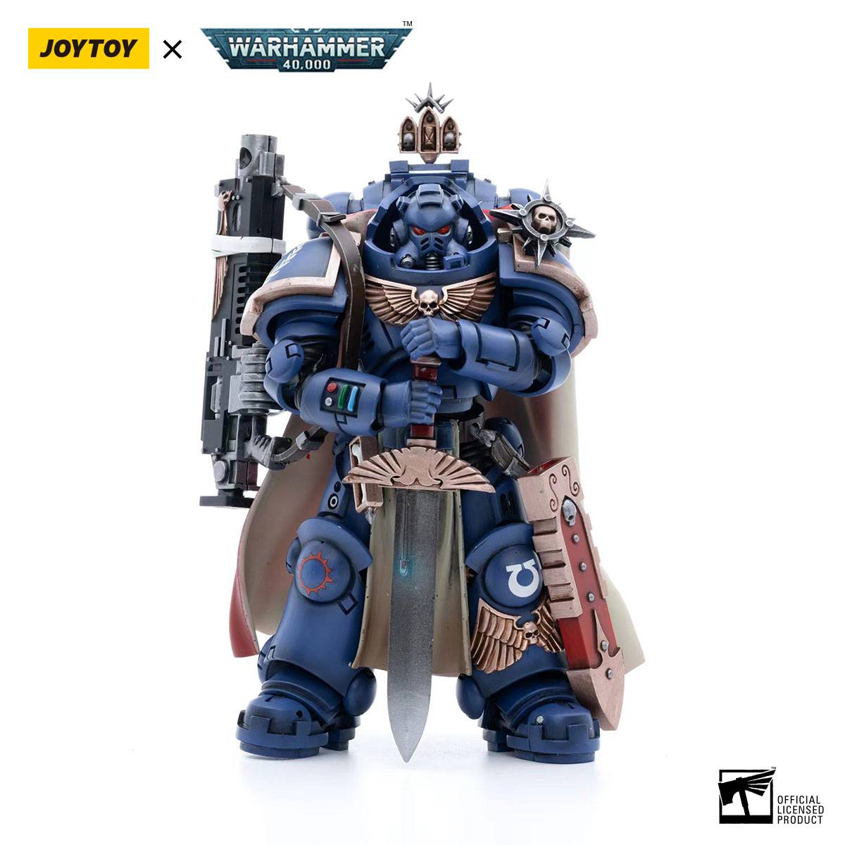 Warhammer 40k: Ultramarines Captain with Master-Crafted Heavy Bolt Rifle-Actionfiguren-JoyToy-Mighty Underground
