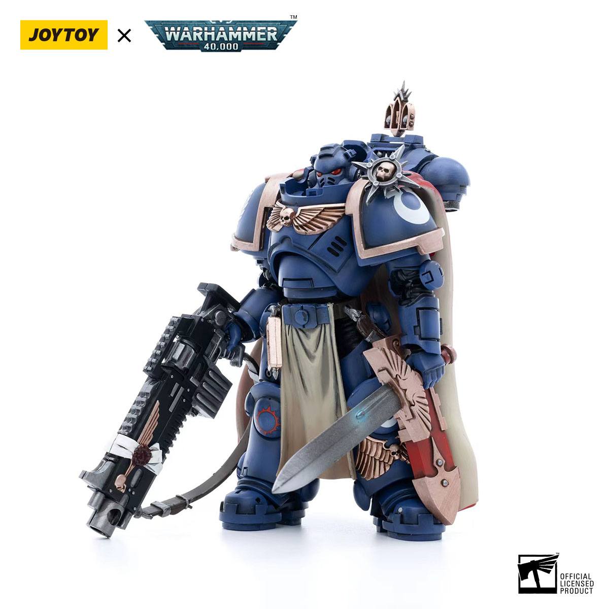 Warhammer 40k: Ultramarines Captain with Master-Crafted Heavy Bolt Rifle-Actionfiguren-JoyToy-Mighty Underground