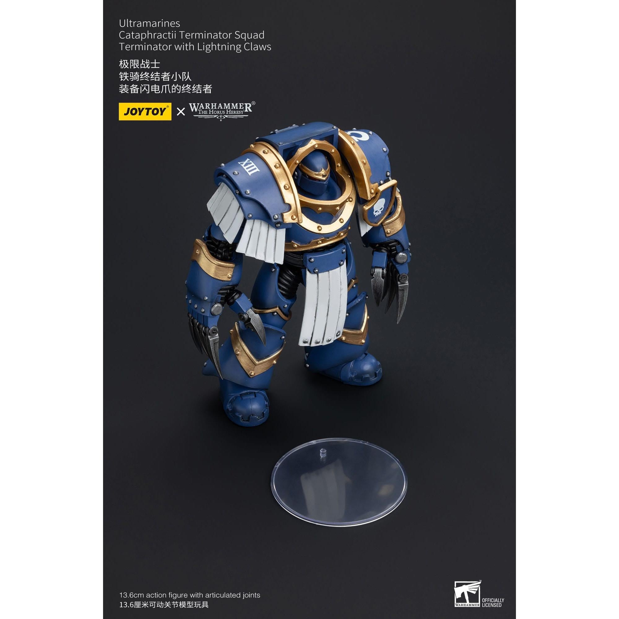 Warhammer 40k: Ultramarines Cataphractii Terminator Squad Terminator with Lightning Claws (The Horus Heresy)-Actionfiguren-JoyToy-Mighty Underground