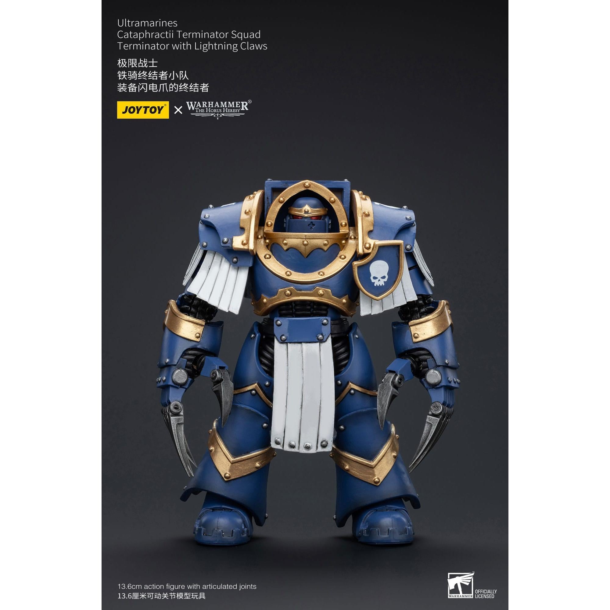 Warhammer 40k: Ultramarines Cataphractii Terminator Squad Terminator with Lightning Claws (The Horus Heresy)-Actionfiguren-JoyToy-Mighty Underground