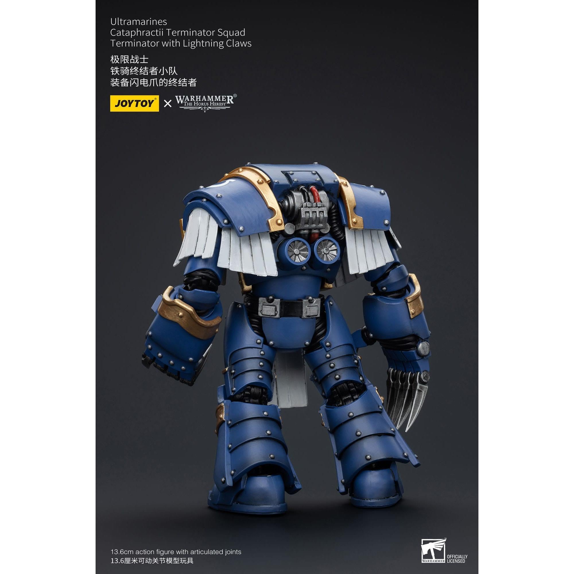 Warhammer 40k: Ultramarines Cataphractii Terminator Squad Terminator with Lightning Claws (The Horus Heresy)-Actionfiguren-JoyToy-Mighty Underground
