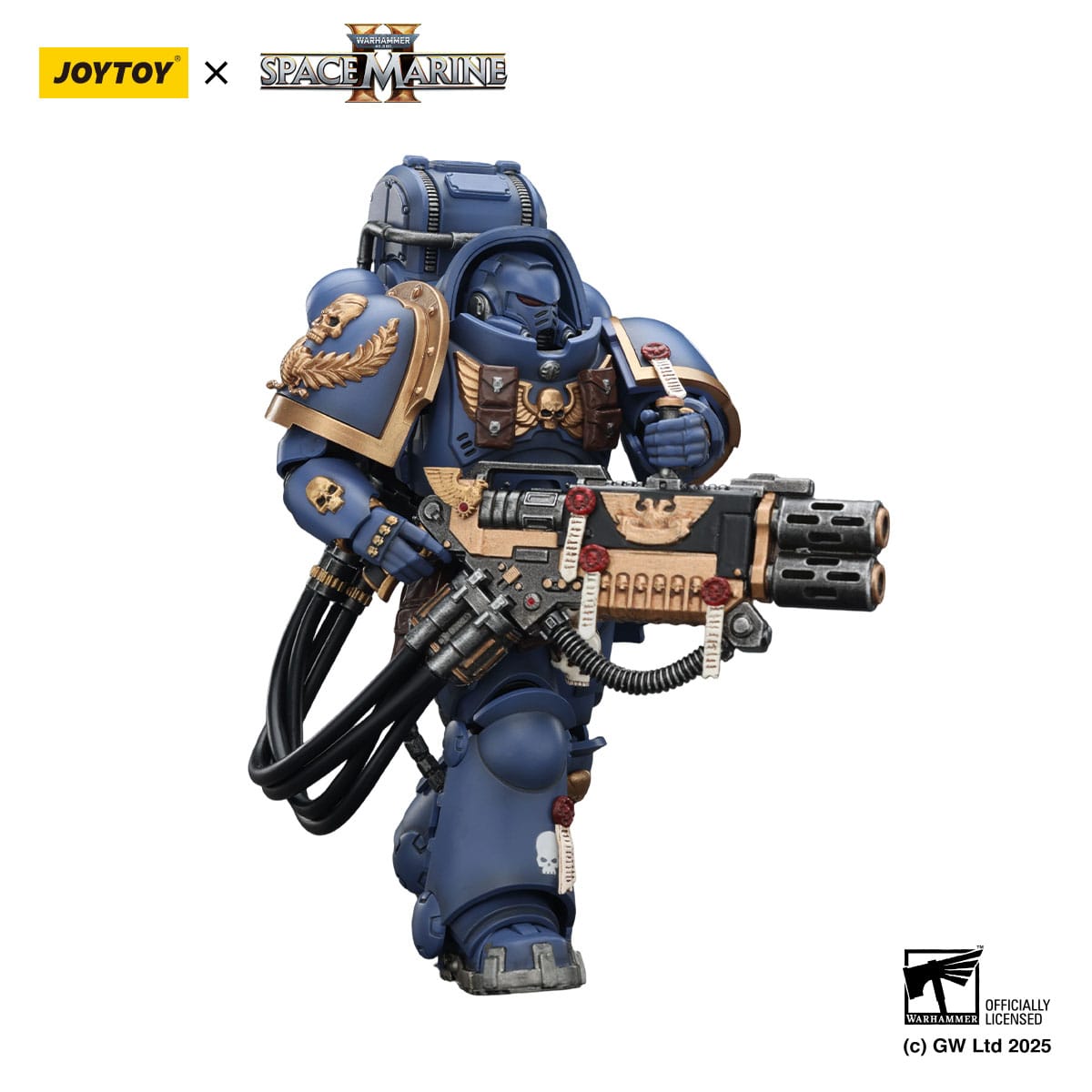 Warhammer 40k: Ultramarines Heavy Artificer Armor with Relic Multi-Melta (Space Marine 2)-Actionfiguren-JoyToy-Mighty Underground