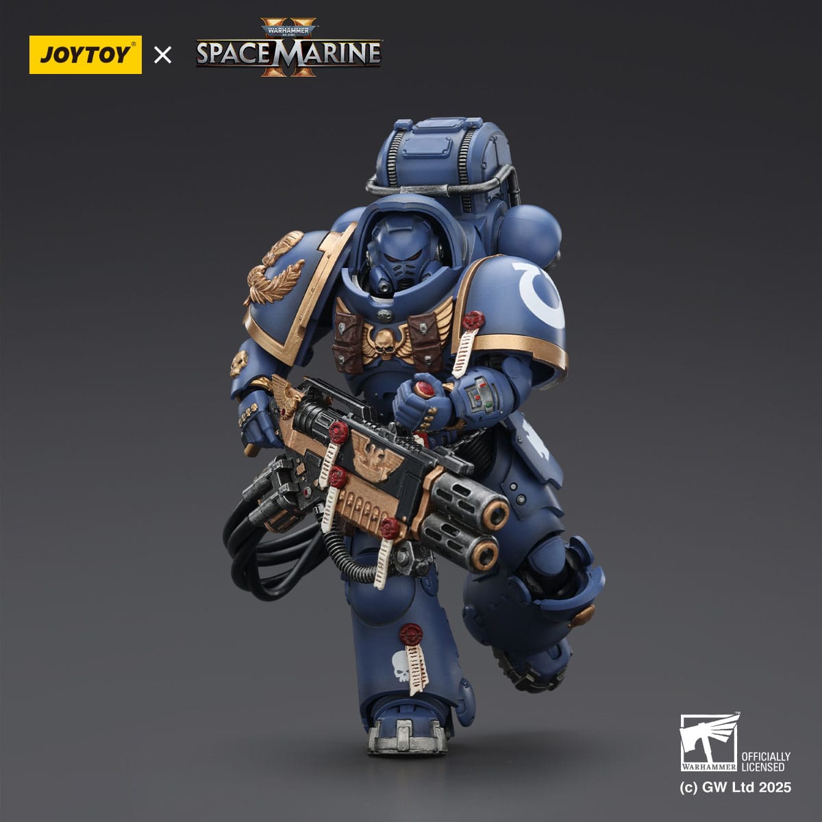 Warhammer 40k: Ultramarines Heavy Artificer Armor with Relic Multi-Melta (Space Marine 2)-Actionfiguren-JoyToy-Mighty Underground
