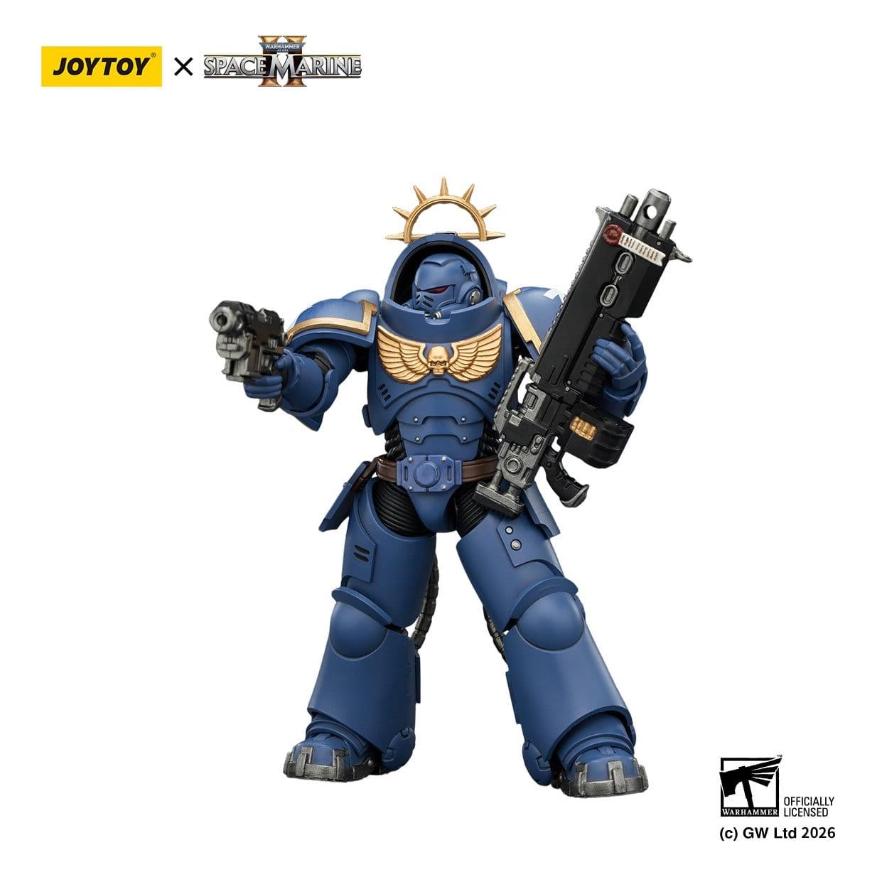 Warhammer 40k: Ultramarines Heavy Intercessor (Game Edition, Spacemarine 2)-Actionfiguren-JoyToy-Mighty Underground
