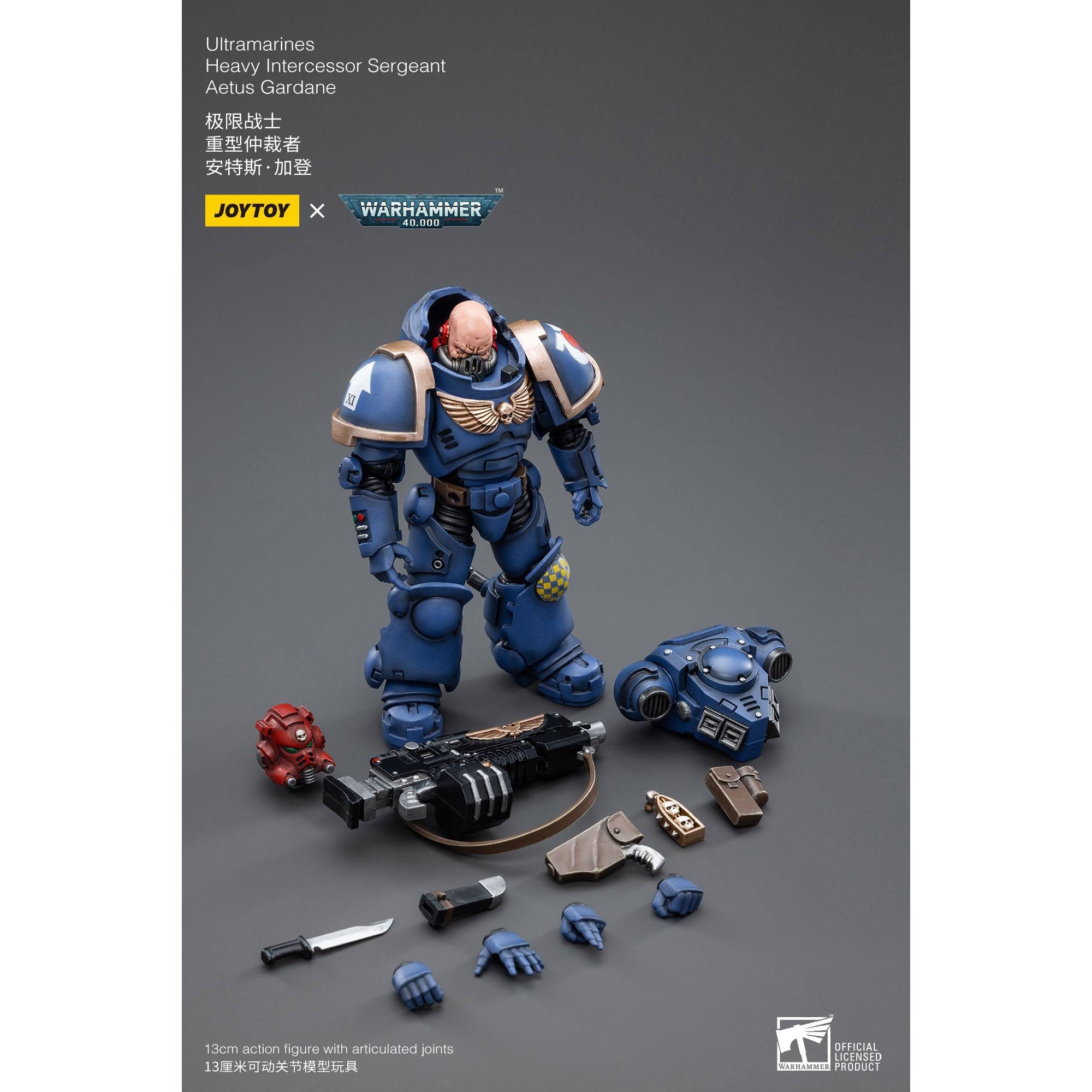 Warhammer 40k: Ultramarines Heavy Intercessor Sergeant Aetus Gardane - 12 cm-Actionfiguren-JoyToy-Mighty Underground