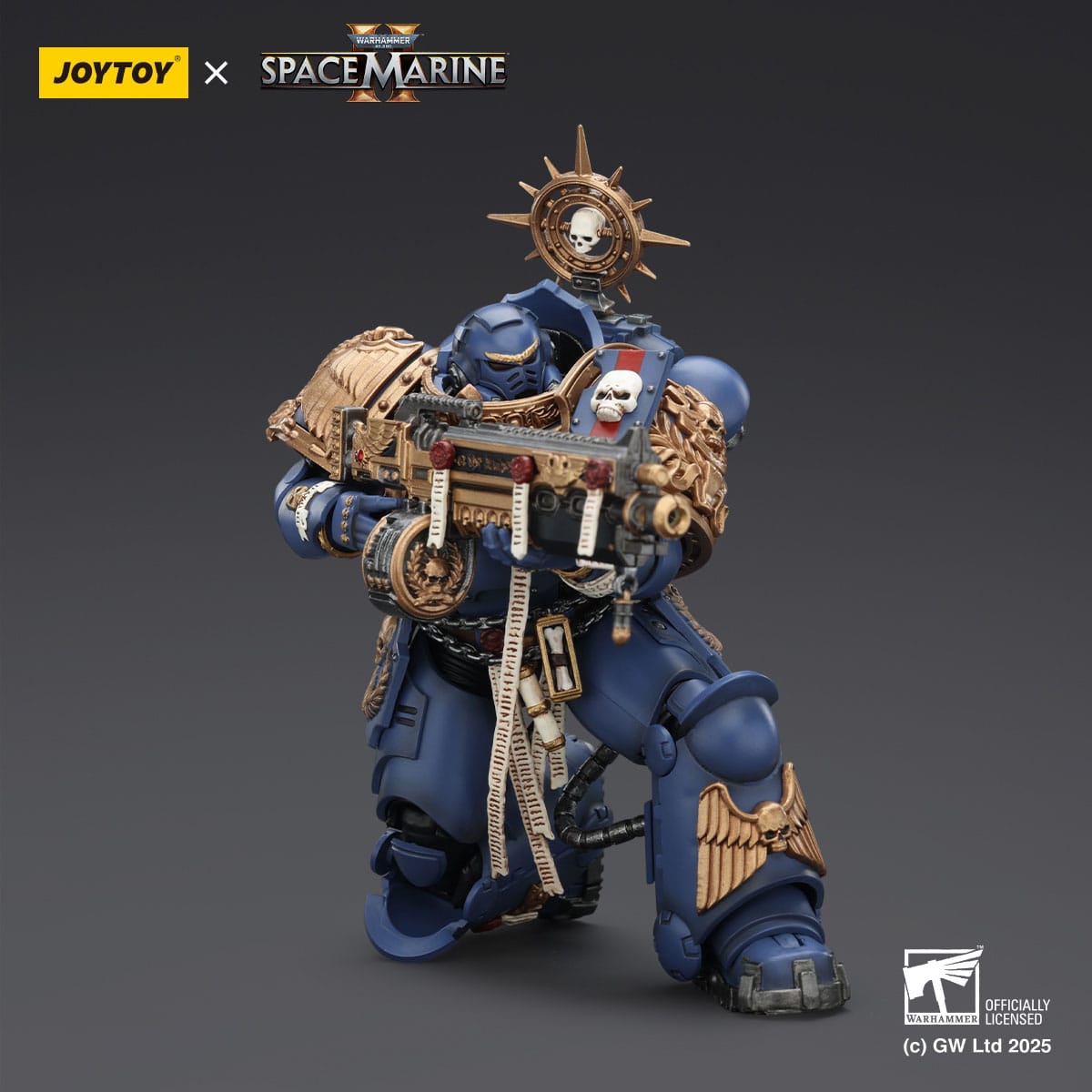 Warhammer 40k: Ultramarines Heavy Relic Primus Armor with Heavy Relic Bolt Rifle (Space Marine 2)-Actionfiguren-JoyToy-Mighty Underground