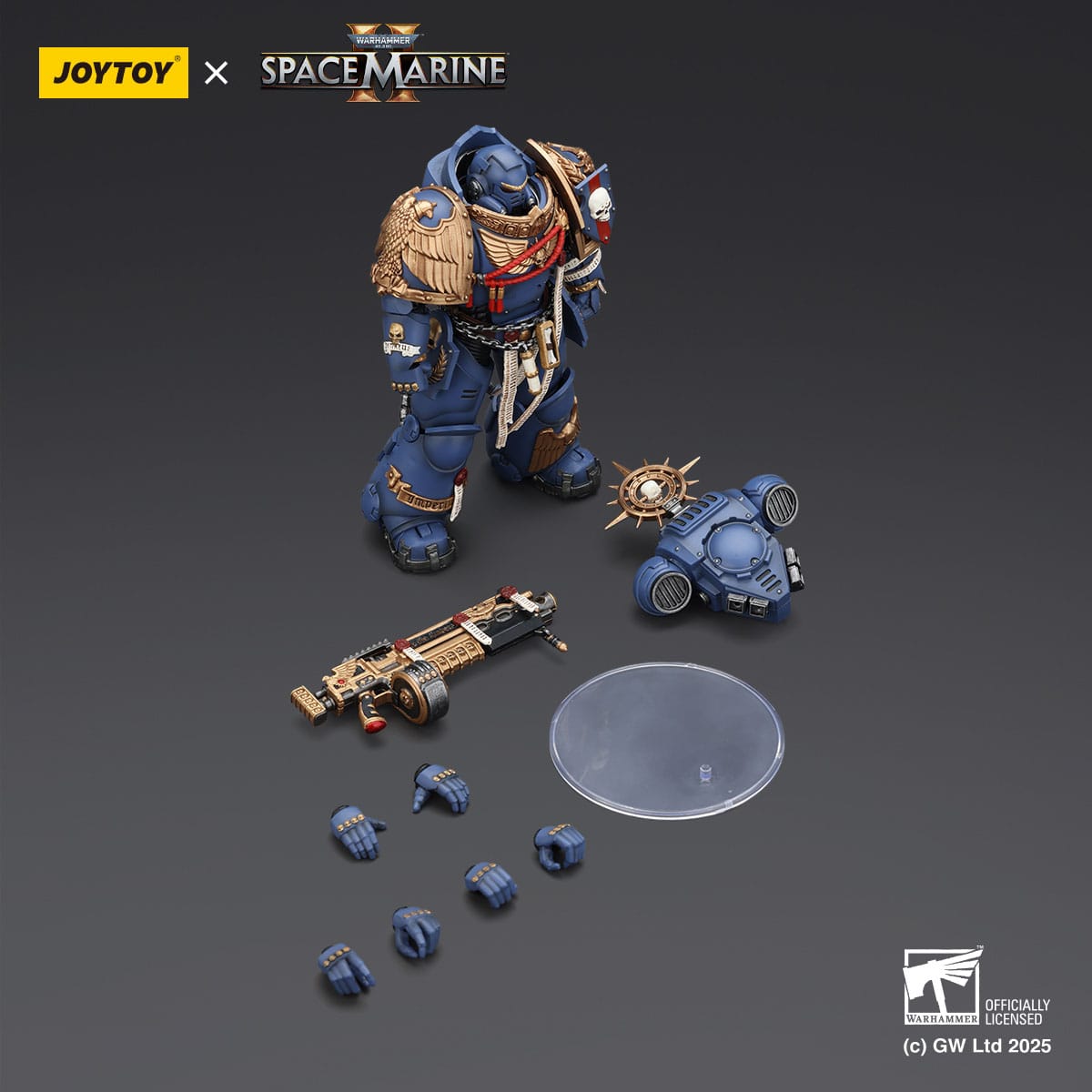 Warhammer 40k: Ultramarines Heavy Relic Primus Armor with Heavy Relic Bolt Rifle (Space Marine 2)-Actionfiguren-JoyToy-Mighty Underground