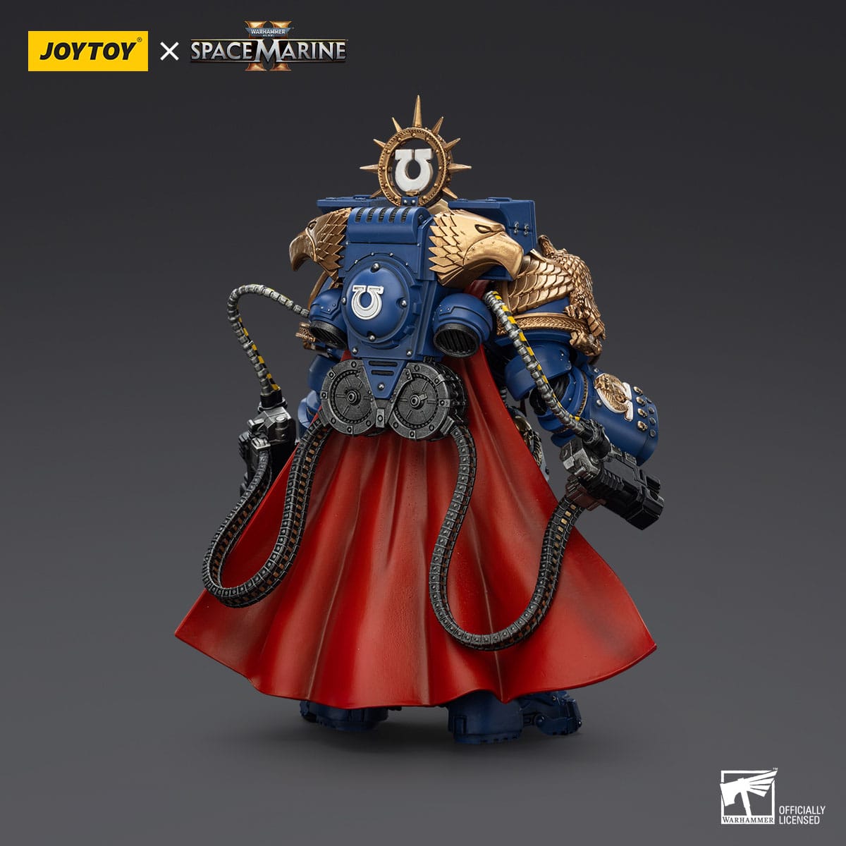 Warhammer 40k: Ultramarines Marneus Calgar Chapter Master with MKX Gravis Armour and Gauntlets of Ultramar (Space Marine II)-Actionfiguren-JoyToy-Mighty Underground