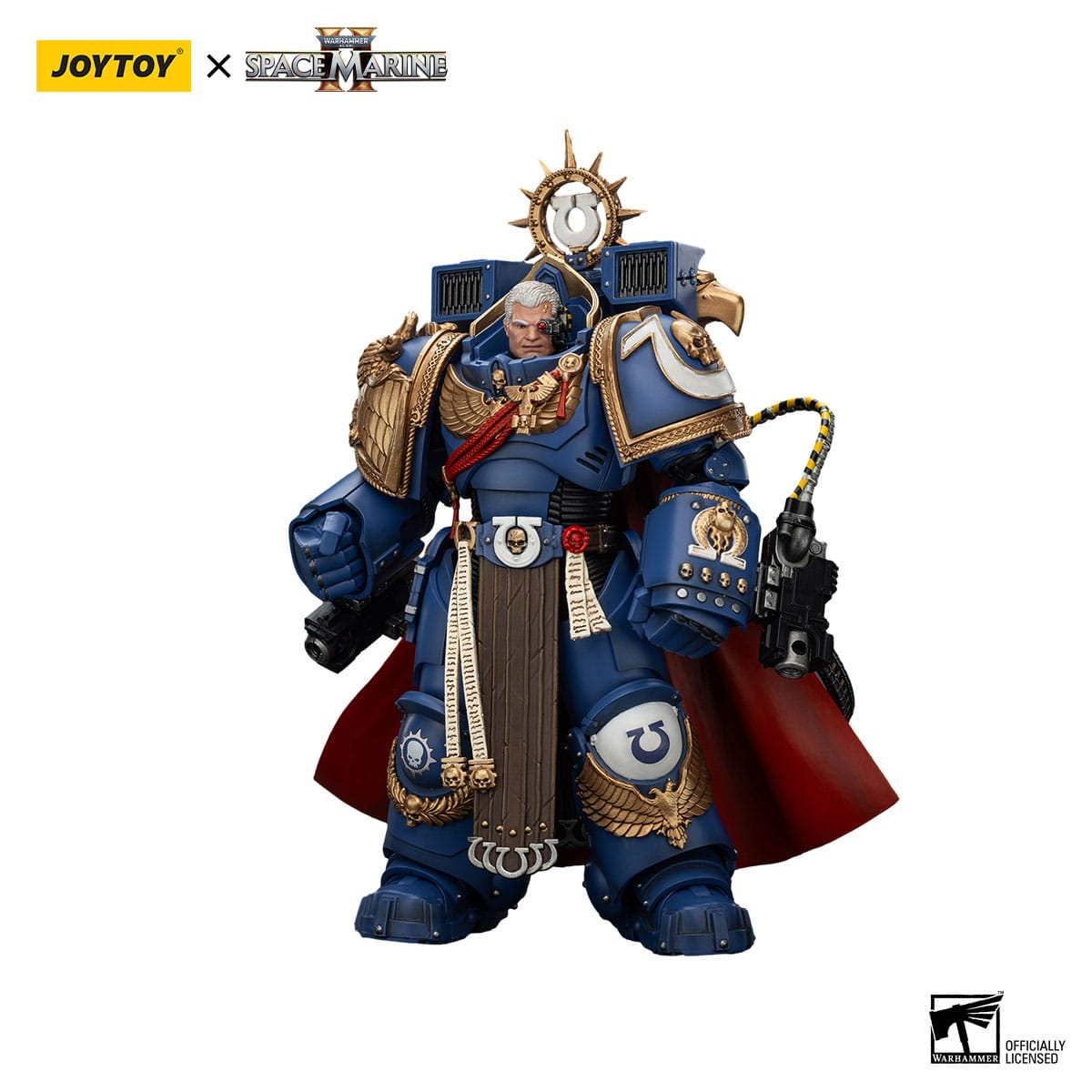 Warhammer 40k: Ultramarines Marneus Calgar Chapter Master with MKX Gravis Armour and Gauntlets of Ultramar (Space Marine II)-Actionfiguren-JoyToy-Mighty Underground