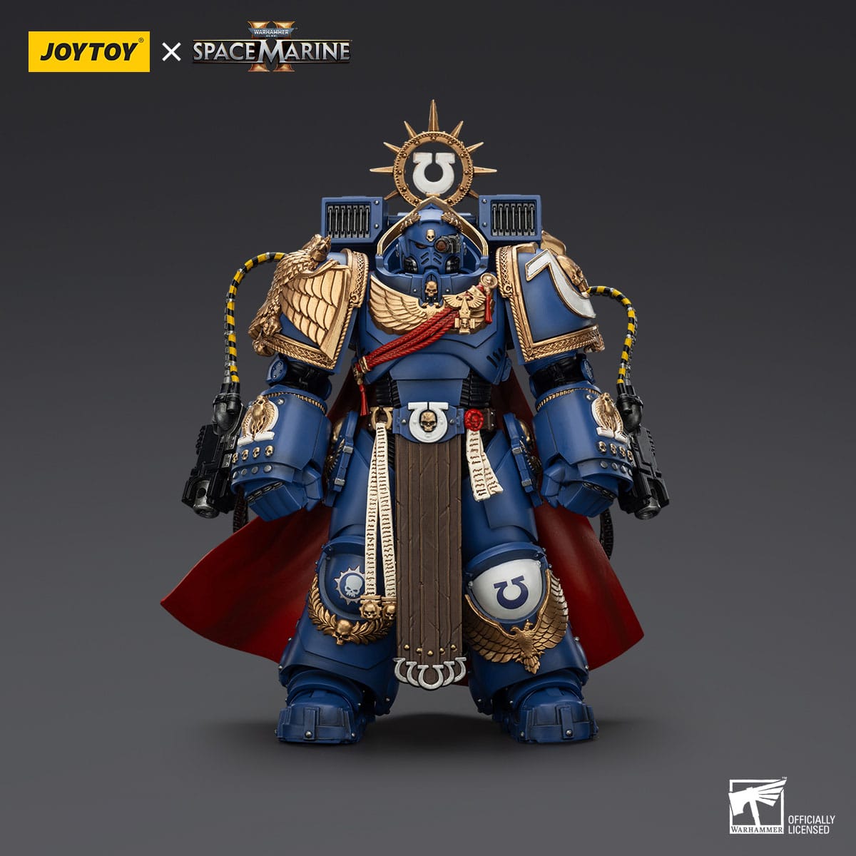Warhammer 40k: Ultramarines Marneus Calgar Chapter Master with MKX Gravis Armour and Gauntlets of Ultramar (Space Marine II)-Actionfiguren-JoyToy-Mighty Underground