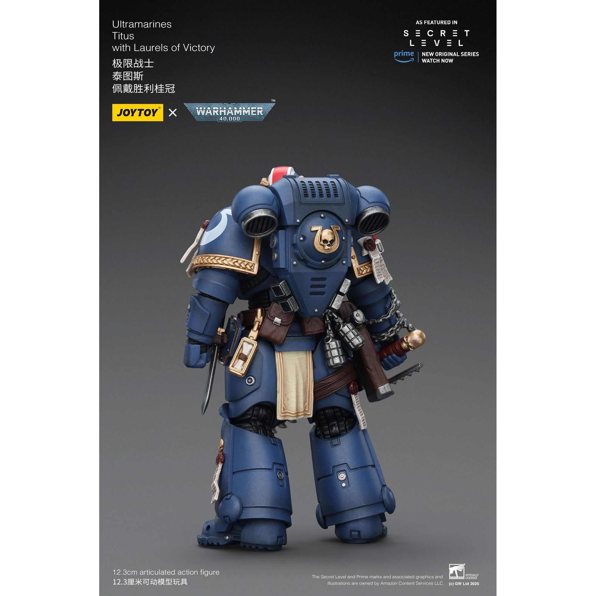 Warhammer 40k: Ultramarines Titus with Laurels of Victory (Secret Level)-Actionfiguren-JoyToy-Mighty Underground