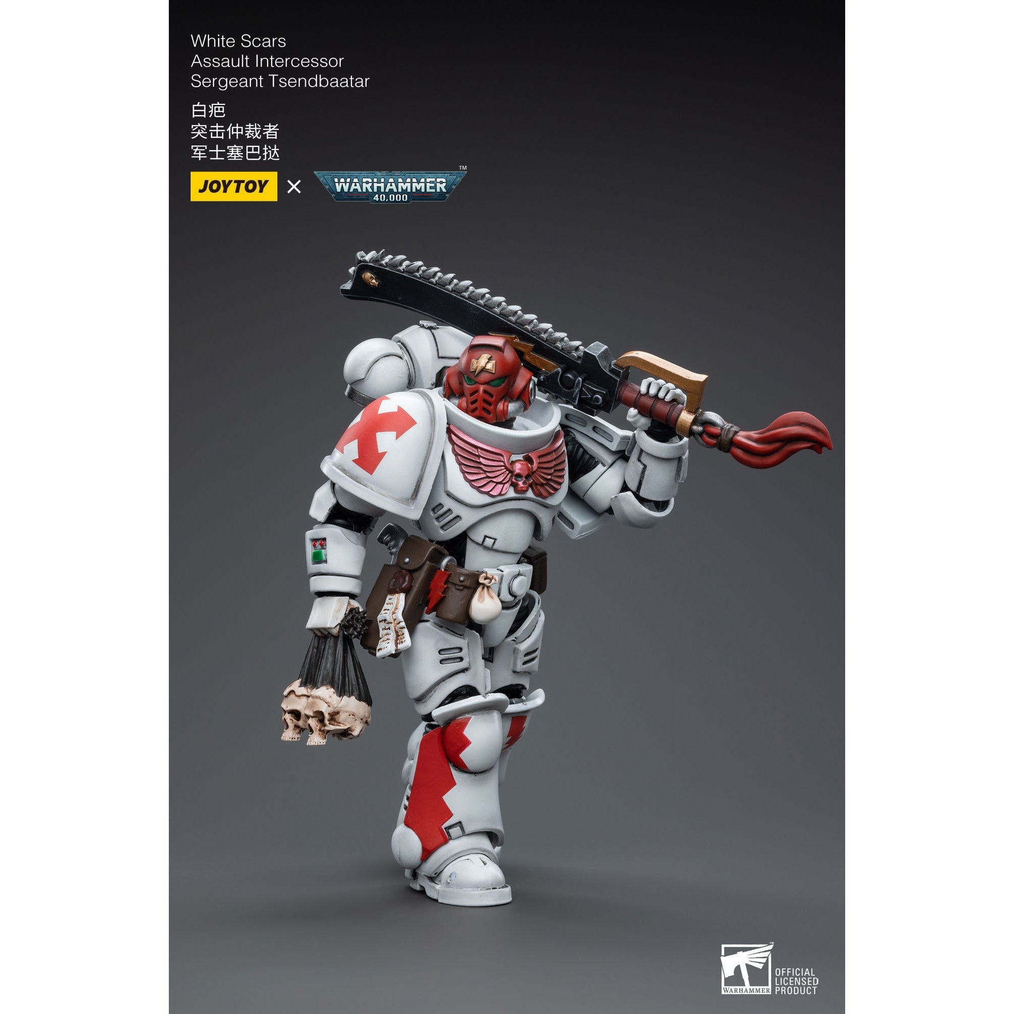 Warhammer 40k: White Scars Assault Intercessor Sergeant Tsendbaatar - 12 cm-Actionfiguren-JoyToy-Mighty Underground