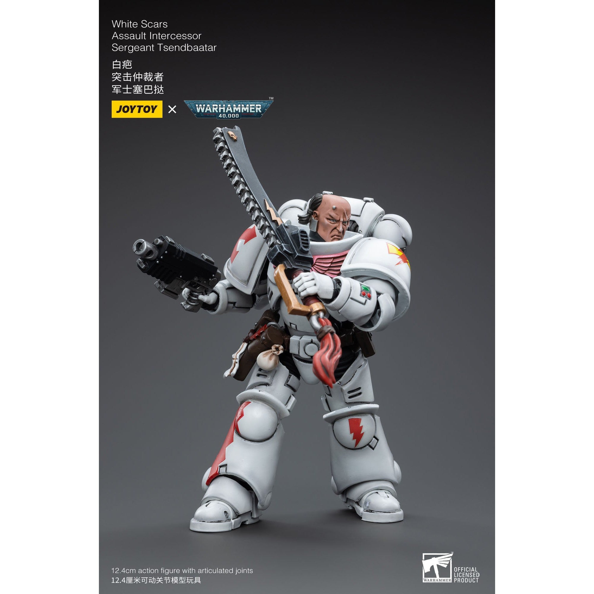 Warhammer 40k: White Scars Assault Intercessor Sergeant Tsendbaatar - 12 cm-Actionfiguren-JoyToy-Mighty Underground