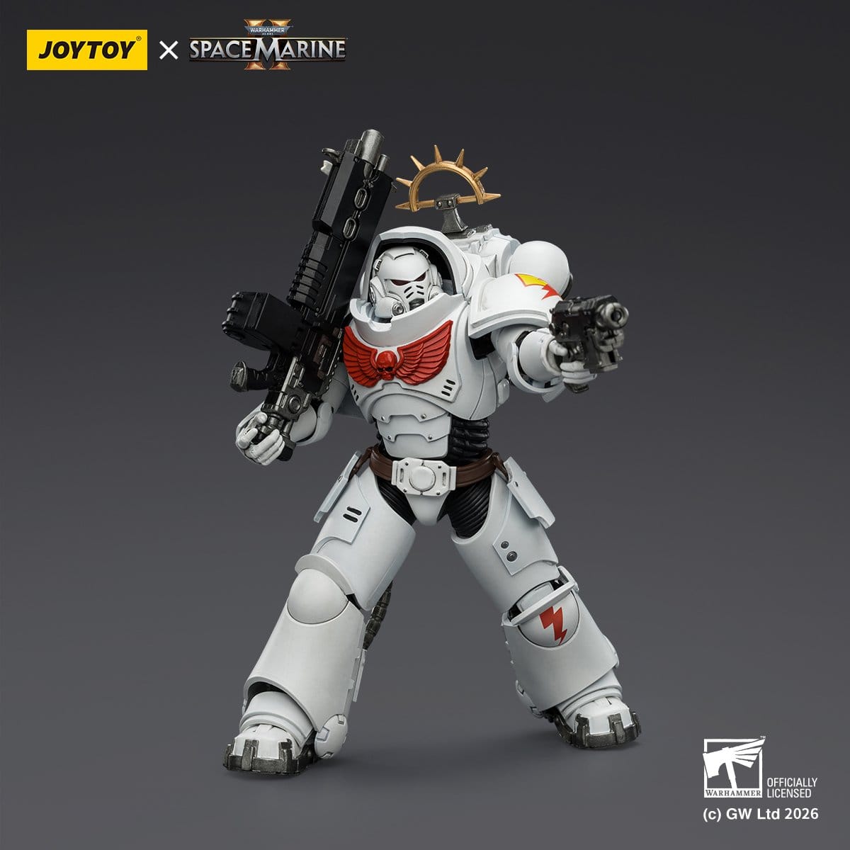 Warhammer 40k: White Scars Heavy Intercessor (Game Edition, Spacemarine 2)-Actionfiguren-JoyToy-Mighty Underground
