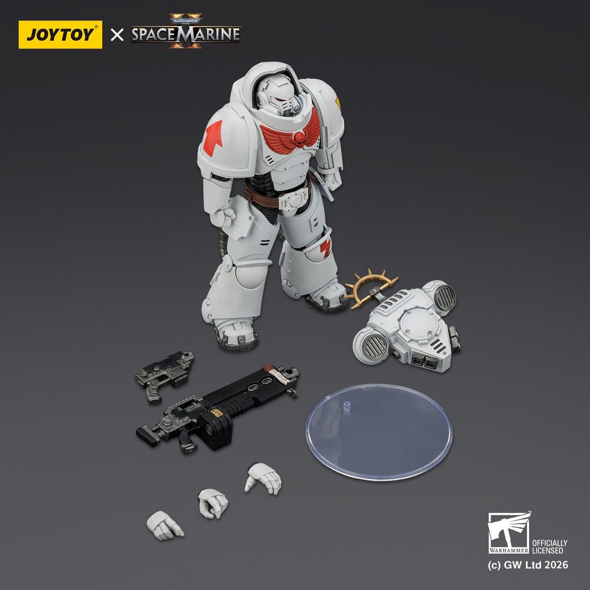 Warhammer 40k: White Scars Heavy Intercessor (Game Edition, Spacemarine 2)-Actionfiguren-JoyToy-Mighty Underground