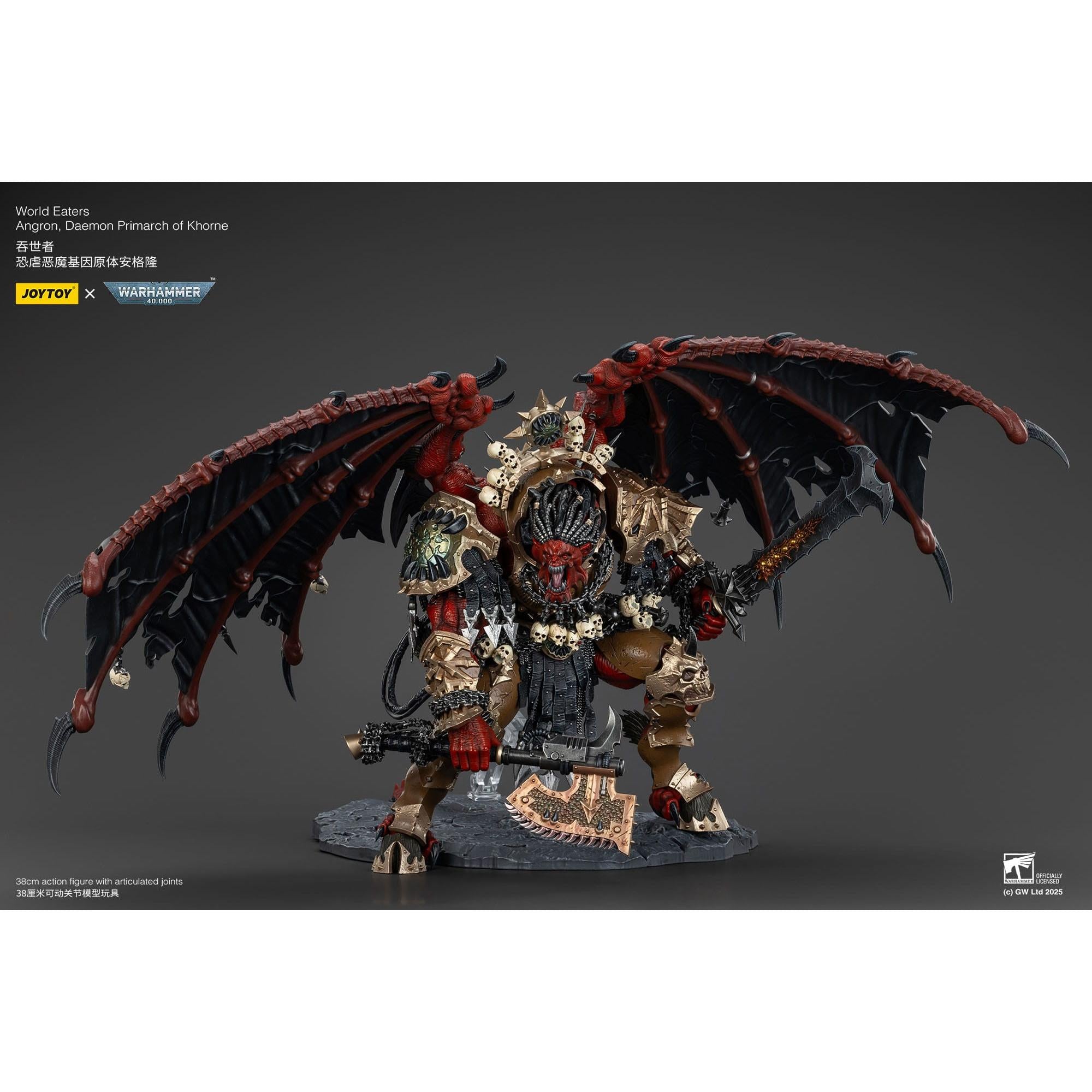 Warhammer 40k: World Eaters Angron Daemon Primarch of Khorne - 48 cm-Actionfiguren-JoyToy-Mighty Underground