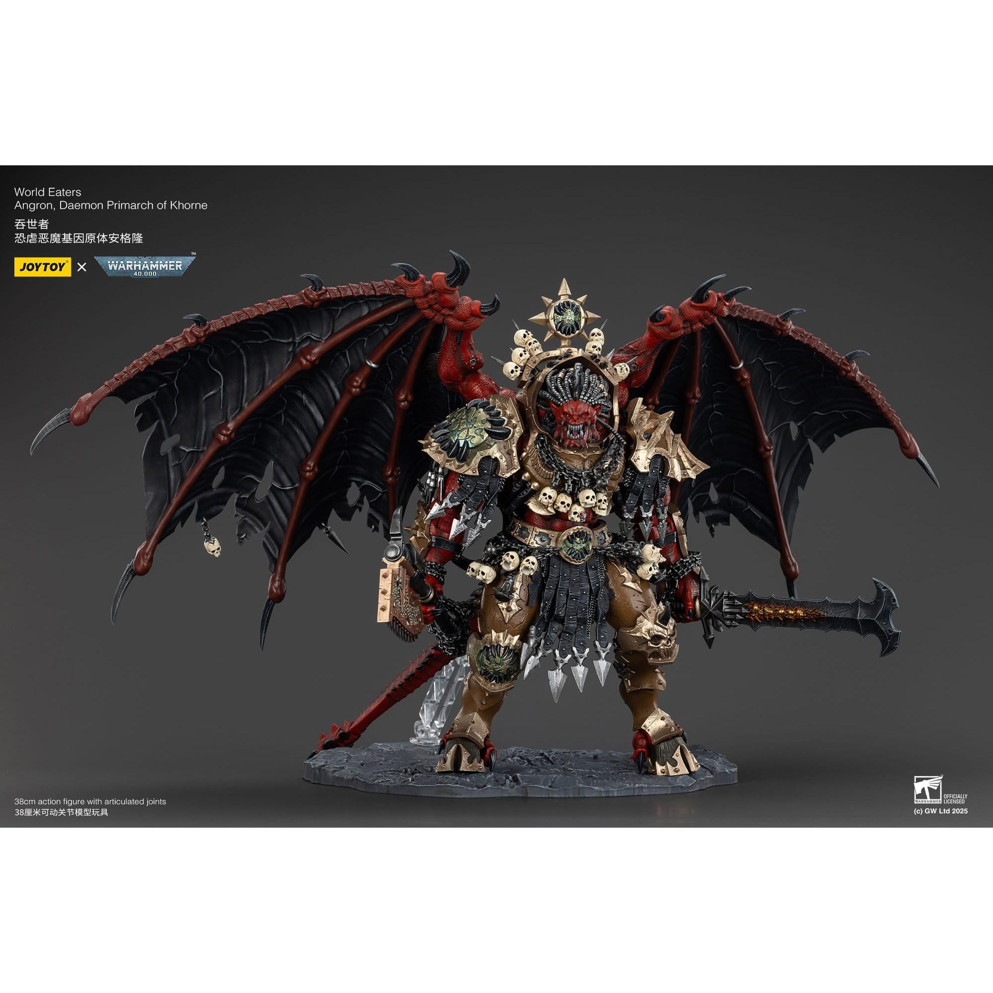 Warhammer 40k: World Eaters Angron Daemon Primarch of Khorne - 48 cm-Actionfiguren-JoyToy-Mighty Underground