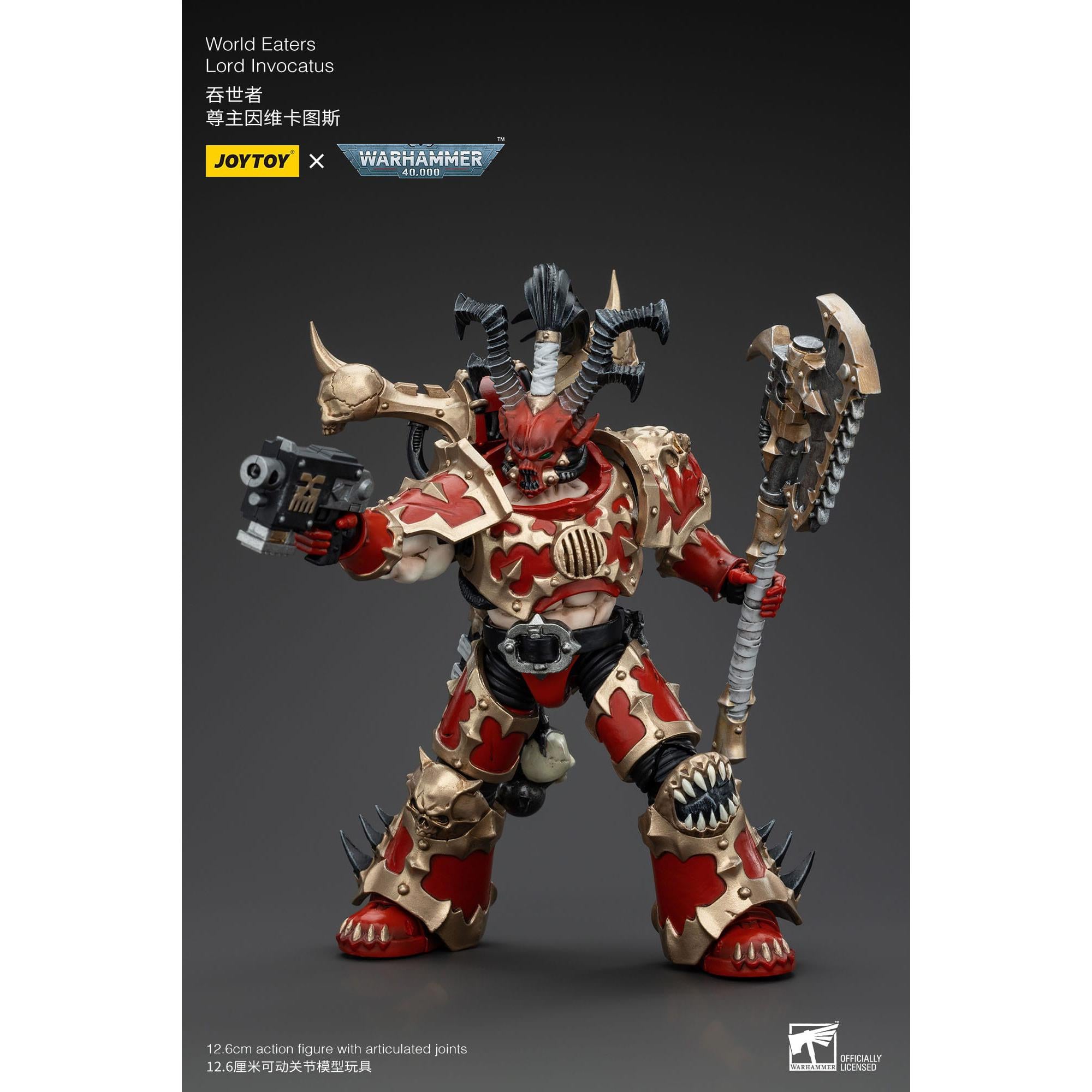 Warhammer 40k: World Eaters Lord Invocatus - 13 cm-Actionfiguren-JoyToy-Mighty Underground