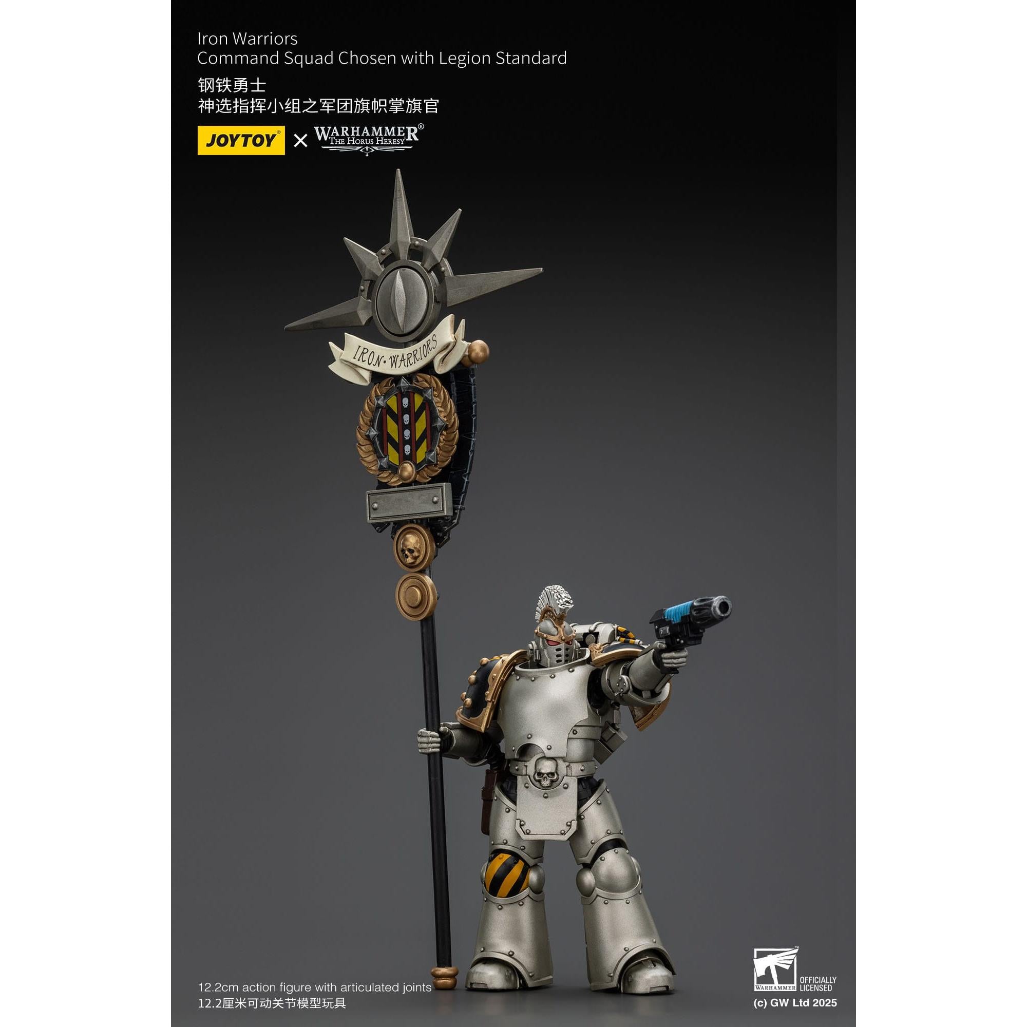 Warhammer 40k: lron Warriors Command Squad Chosen with Legion Standard (The Horus Heresy)-Actionfiguren-JoyToy-Mighty Underground
