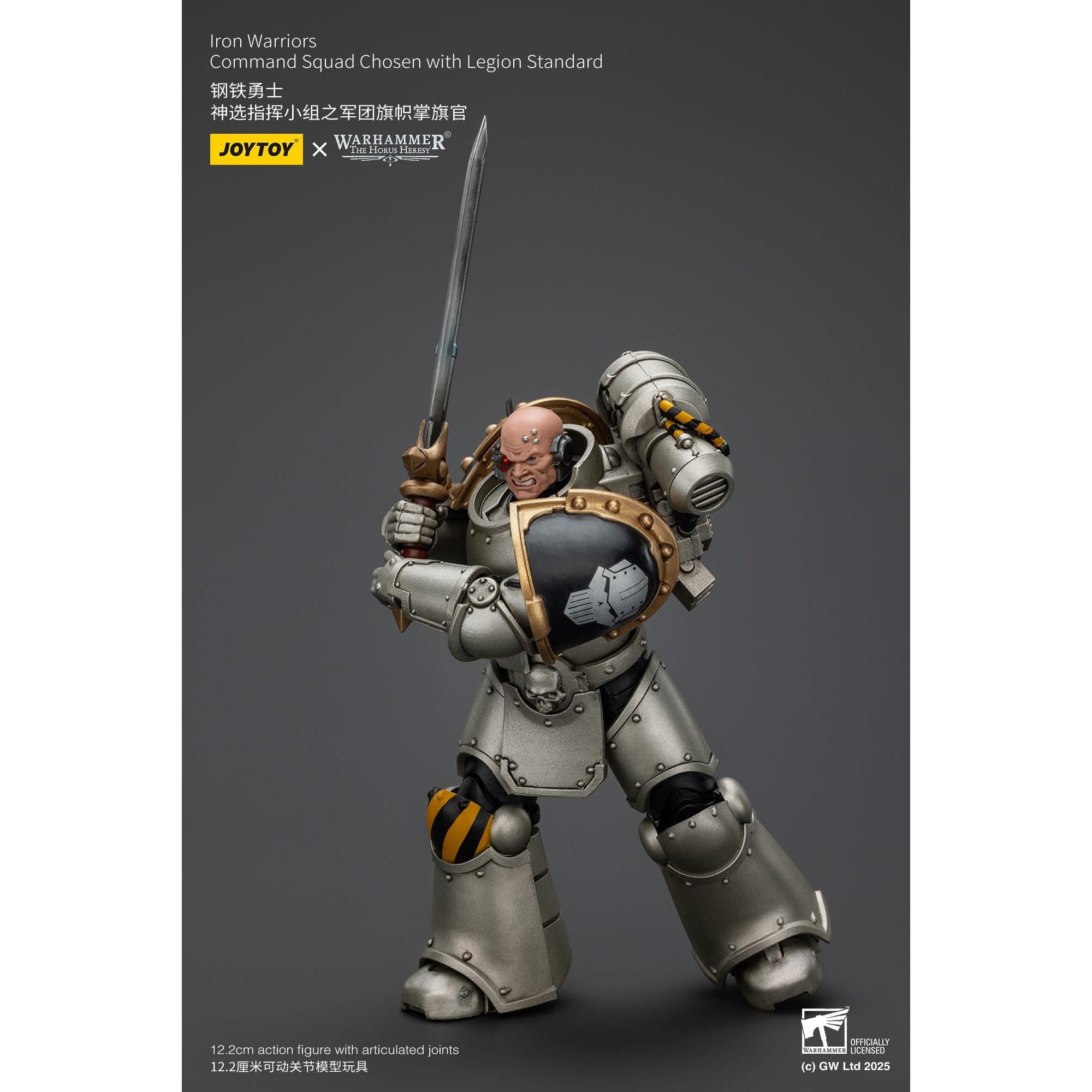 Warhammer 40k: lron Warriors Command Squad Chosen with Legion Standard (The Horus Heresy)-Actionfiguren-JoyToy-Mighty Underground