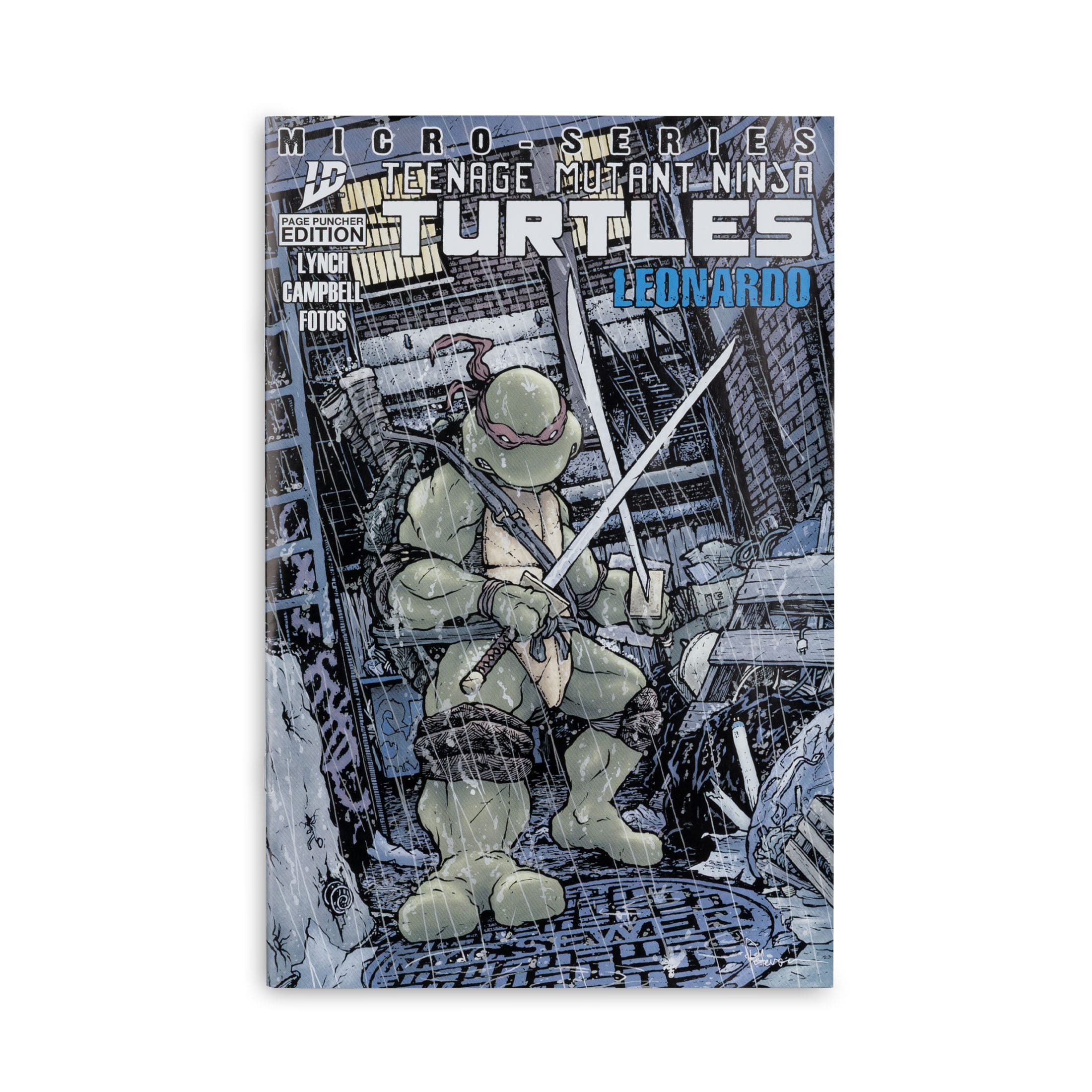 TMNT Page Punchers: Leonardo, Raphael, Michelangelo, Donatello Actionfigur & Comic - 5 inch 4er-Bundle