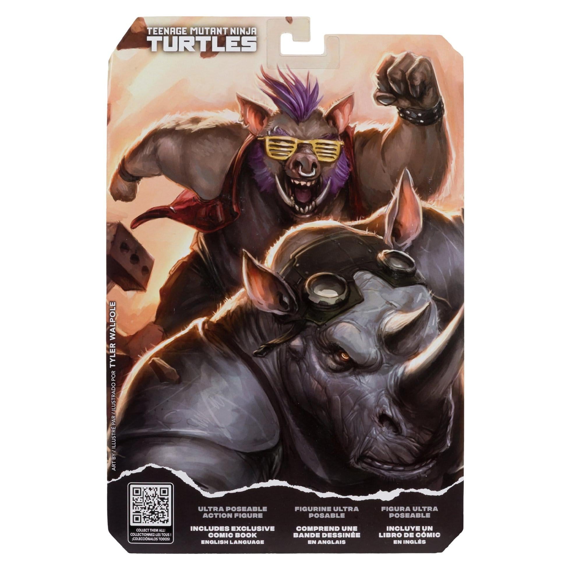 TMNT Page Punchers: Bebop Actionfigur & Comic - 5 inch