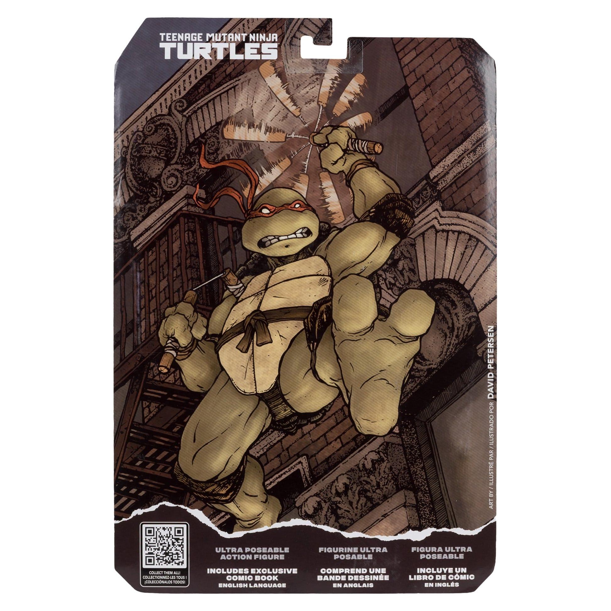 TMNT Page Punchers: Leonardo, Raphael, Michelangelo, Donatello Actionfigur & Comic - 5 inch 4er-Bundle