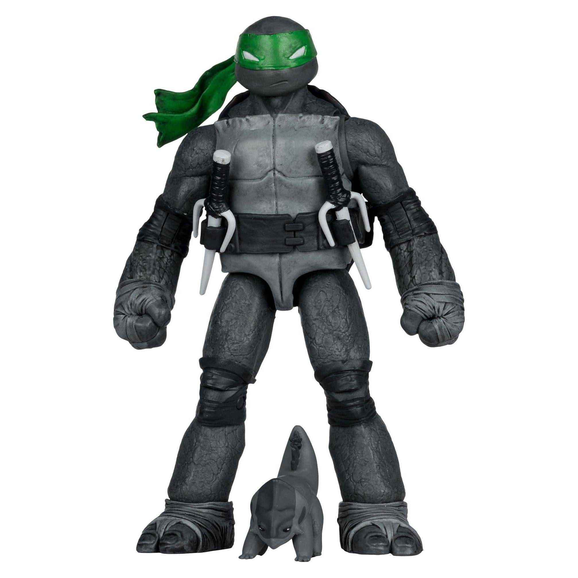 TMNT Page Punchers: Leonardo, Raphael, Michelangelo, Donatello (Black White & Green) (Red Platinum Edition) Actionfigur & Comic - 5 inch 4er-Bundle