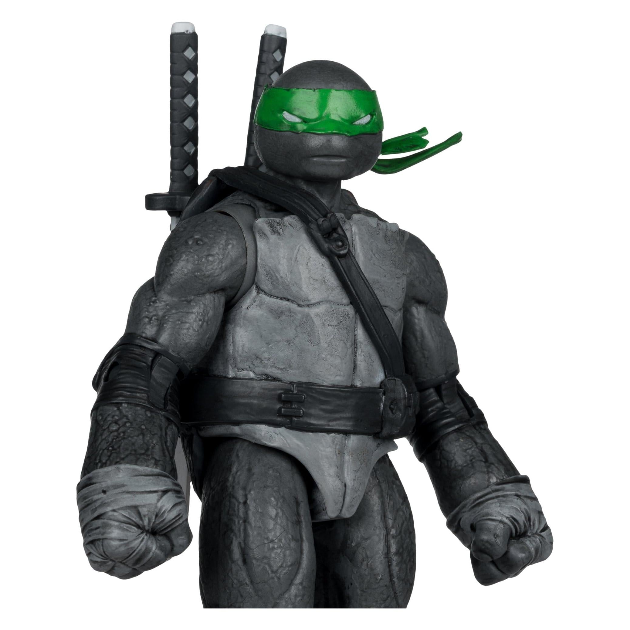 TMNT Page Punchers: Leonardo, Raphael, Michelangelo, Donatello (Black White & Green) (Red Platinum Edition) Actionfigur & Comic - 5 inch 4er-Bundle