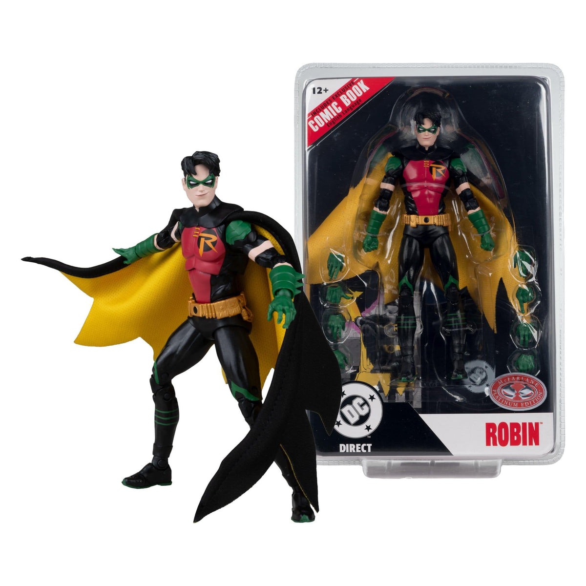 DC Page Punchers: Robin Tim Drake (Nightwing #81) Actionfigur & Comic - 7 inch
