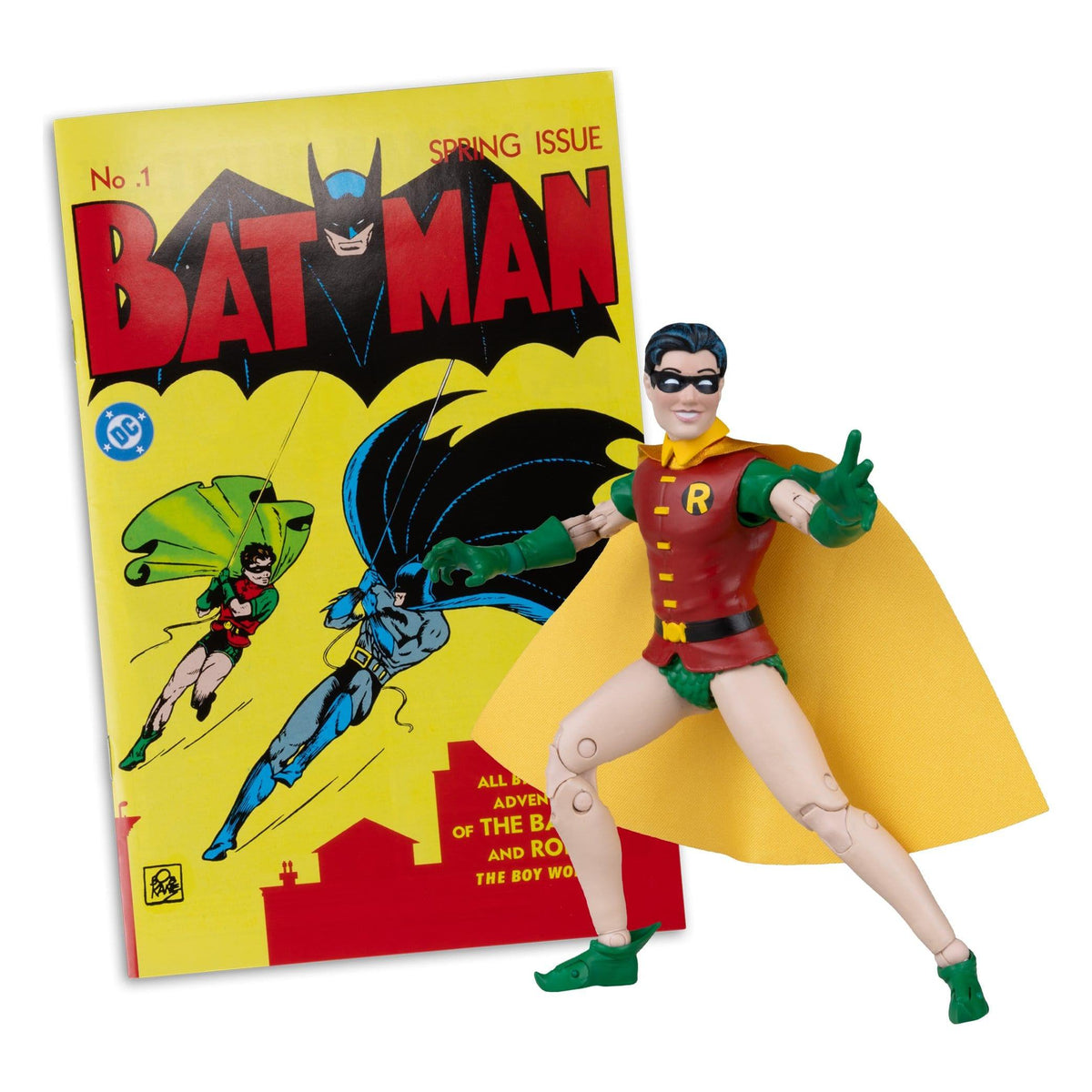 DC Page Punchers: Robin Dick Grayson (Batman #1) Actionfigur & Comic - 7 inch