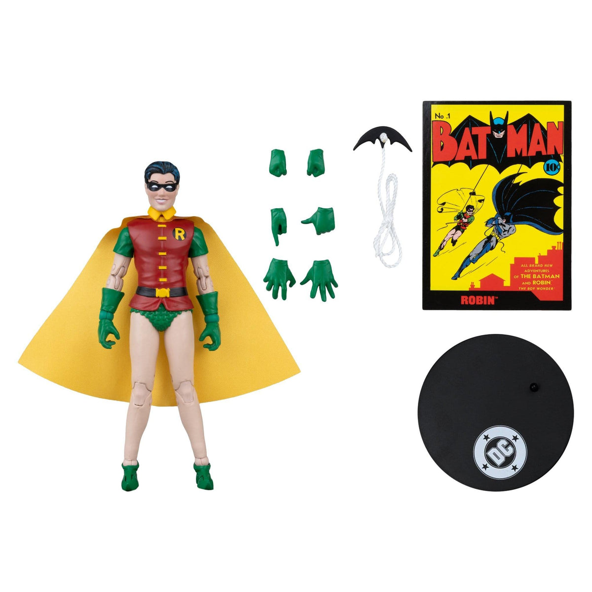 DC Page Punchers: Robin Dick Grayson (Batman #1) Actionfigur & Comic - 7 inch
