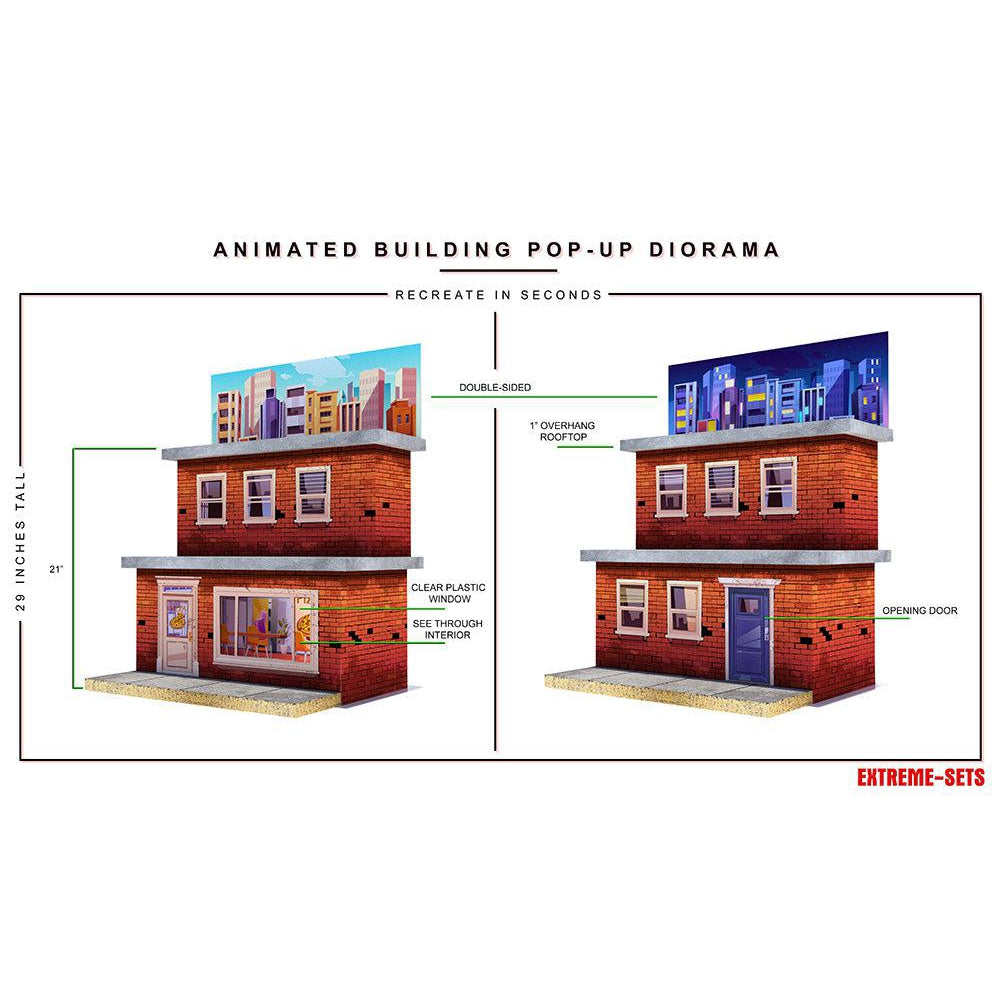 Animated Building Pop-Up - Diorama - 1/12-Actionfiguren-Extreme Sets-Mighty Underground