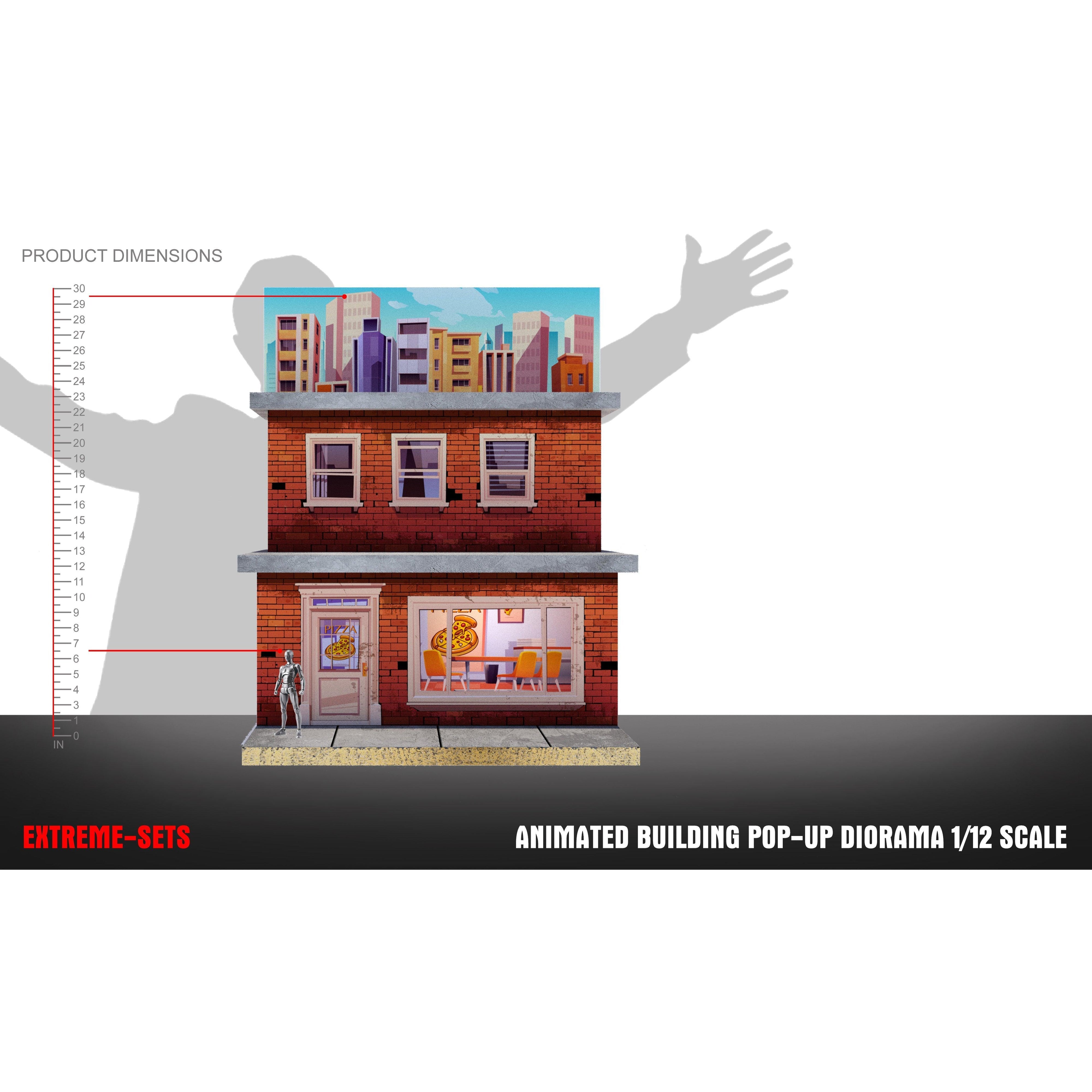 Animated Building Pop-Up - Diorama - 1/12-Actionfiguren-Extreme Sets-Mighty Underground