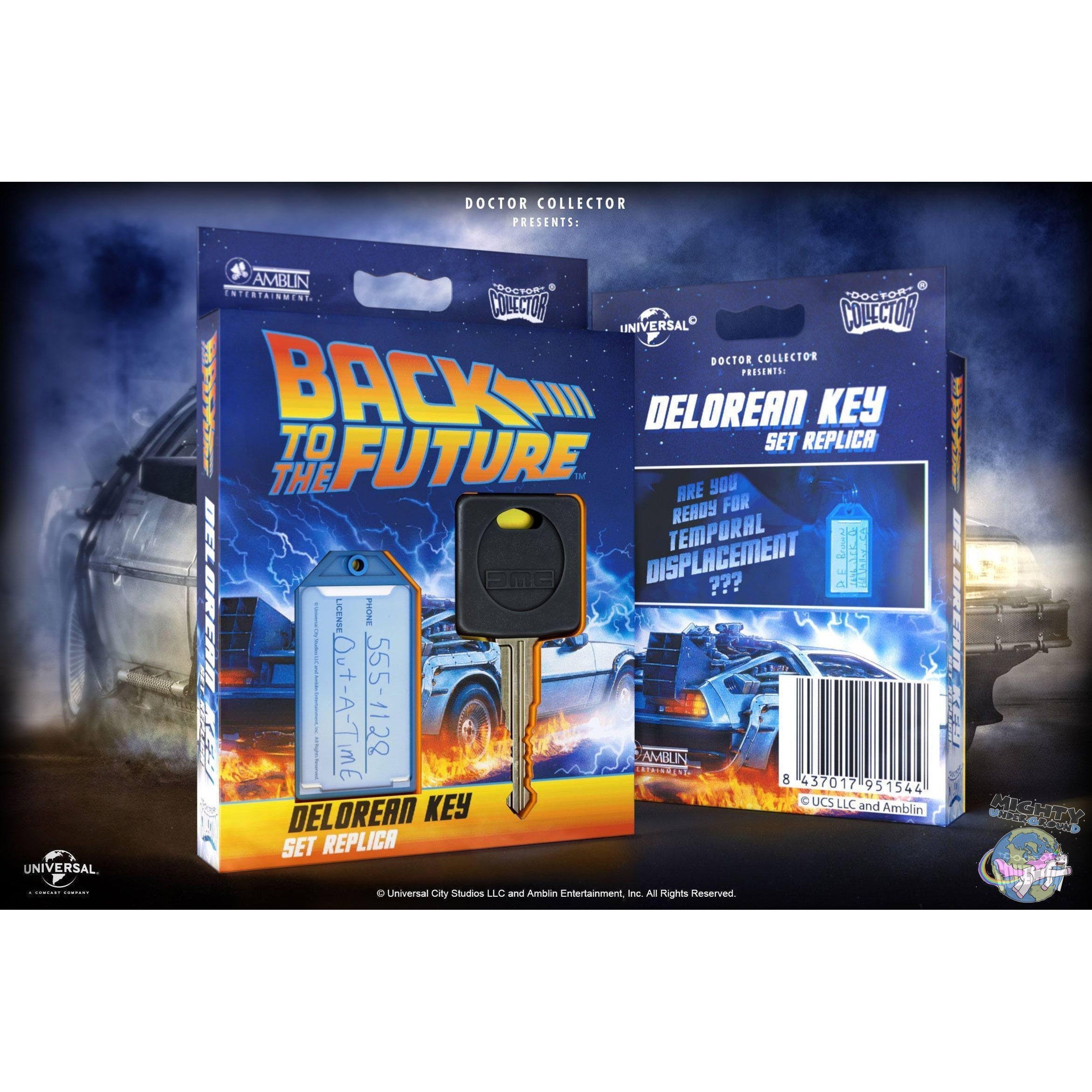 Back To The Future: DeLorean Autoschlüssel - Replik VORBESTELLUNG!-Replik-Dr. Collector-mighty-underground