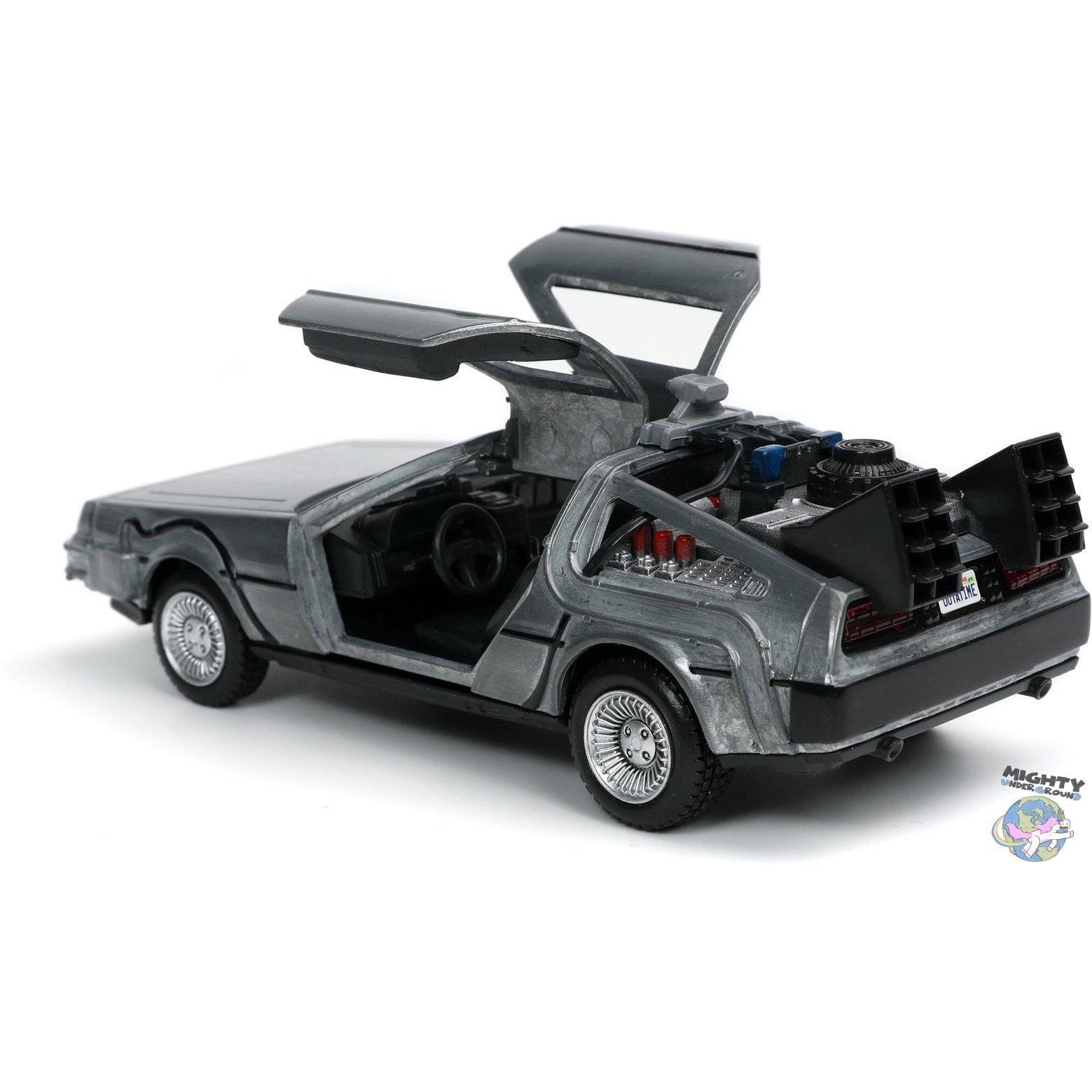 Back To The Future: Delorean 1:32 - Modelauto-Modellautos-Jada Toys-mighty-underground