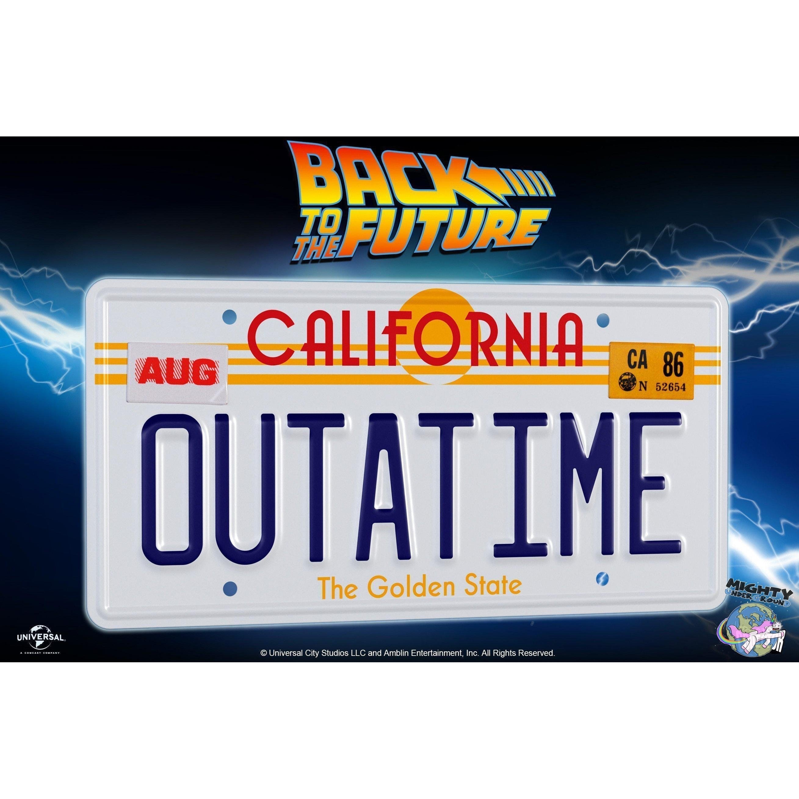 Back To The Future: Nummernschild - Replik (Dr. Collector)-Replik-Dr. Collector-mighty-underground
