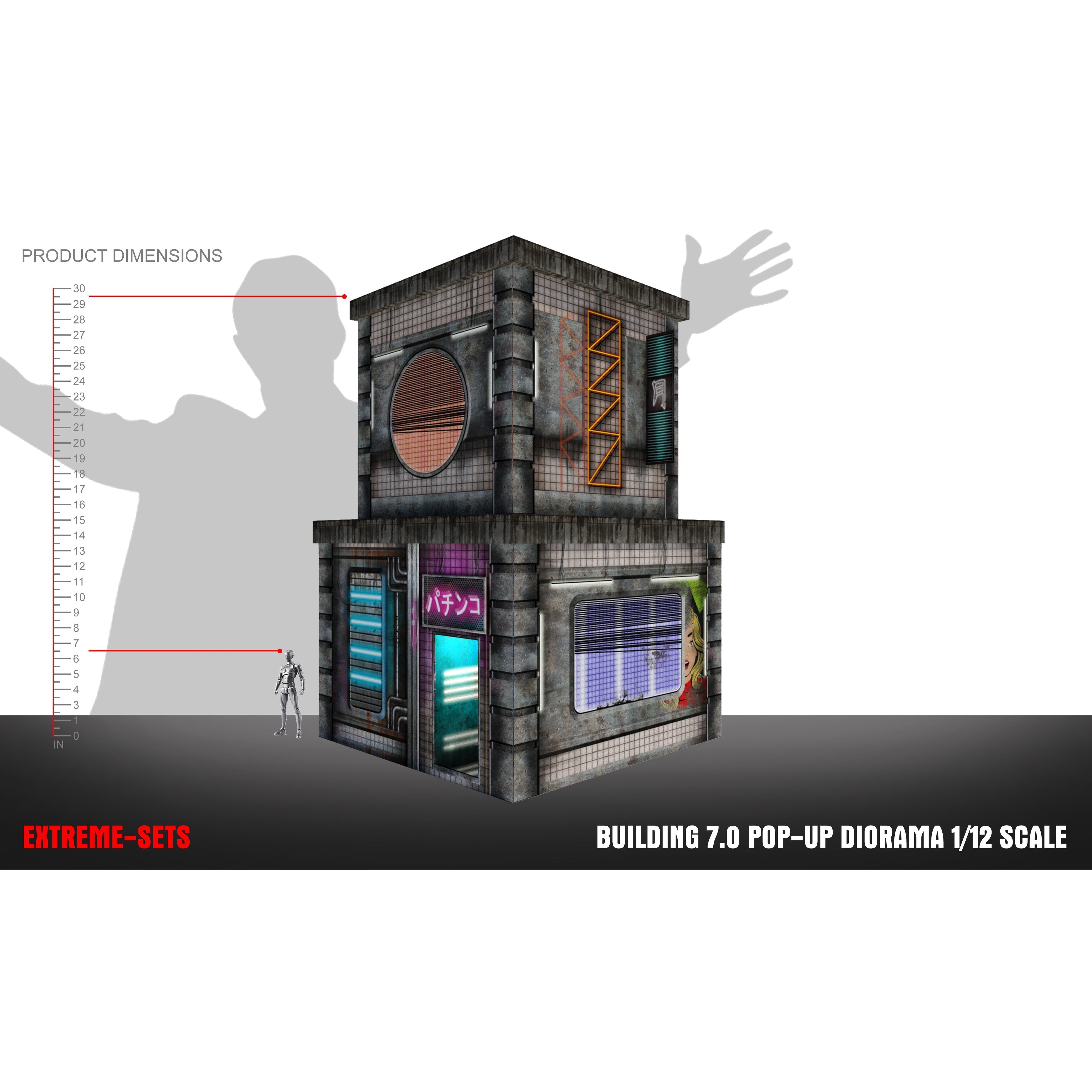 Building 7.0 Pop-Up - Diorama - 1/12-Actionfiguren-Extreme Sets-Mighty Underground