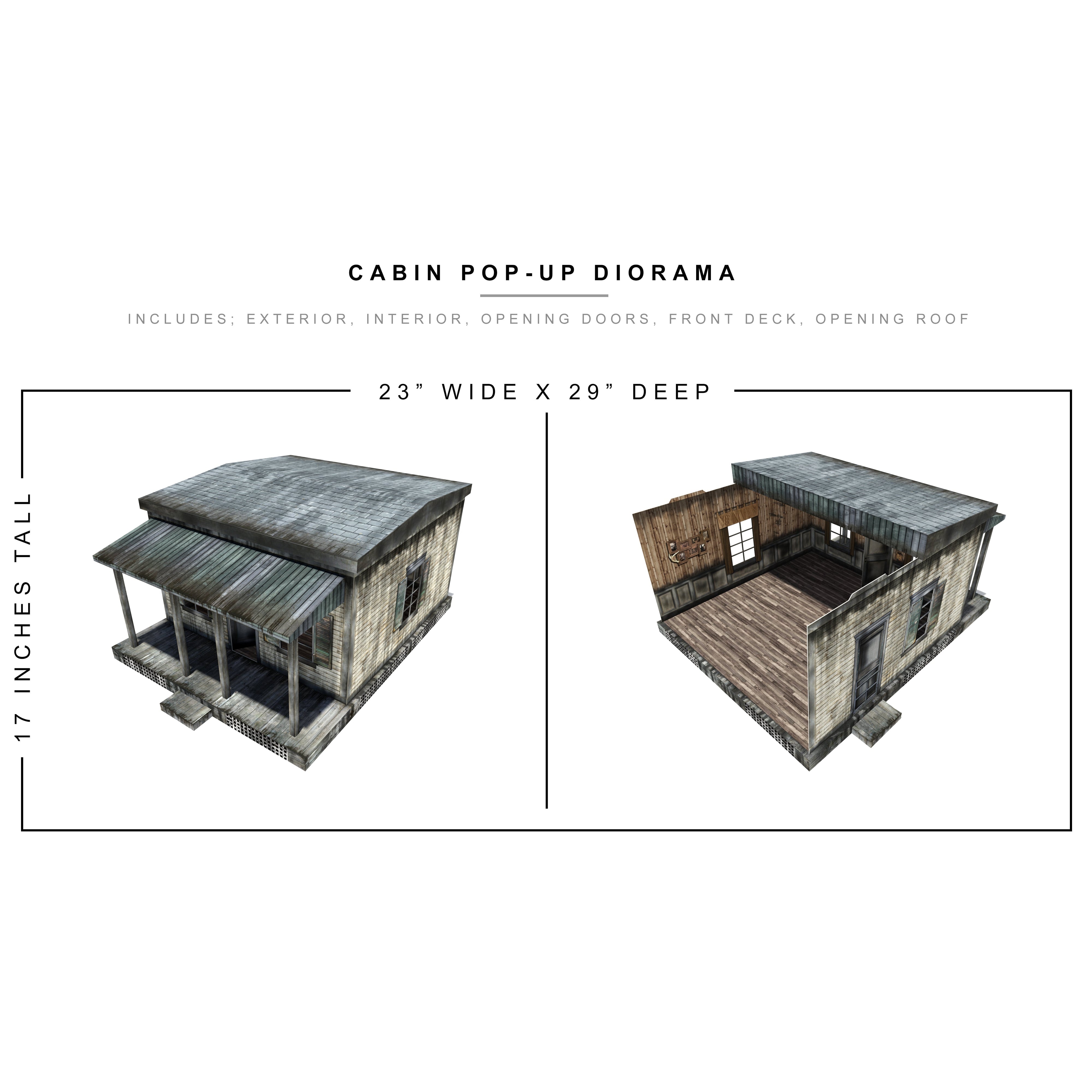 Cabin Pop-Up - Diorama - 1/12-Actionfiguren-Extreme Sets-Mighty Underground