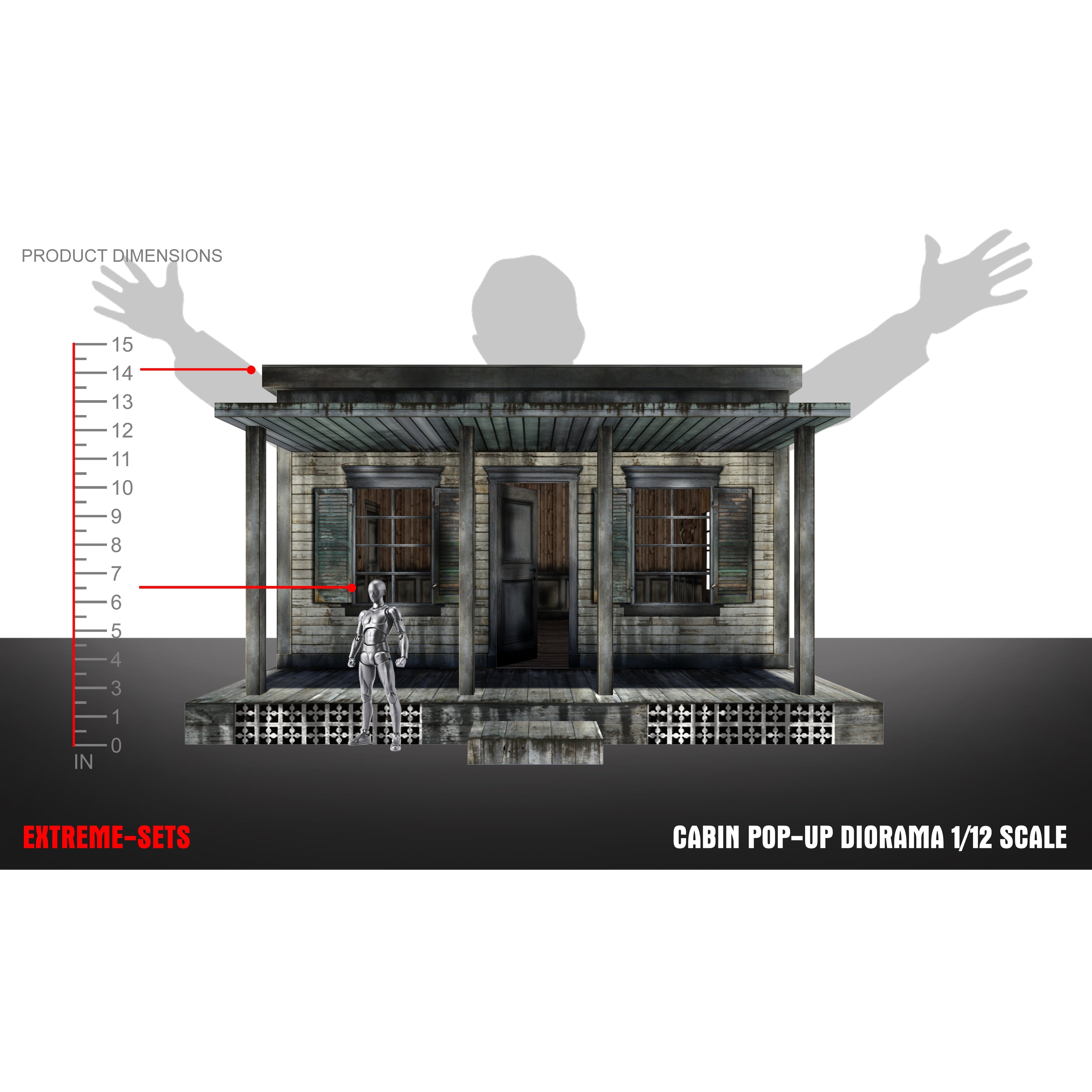 Cabin Pop-Up - Diorama - 1/12-Actionfiguren-Extreme Sets-Mighty Underground