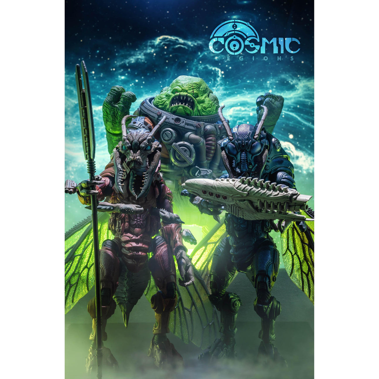 Cosmic Legions: Sphexxian Block Commander (Deluxe)-Actionfiguren-Four Horsemen Toy Design-Mighty Underground