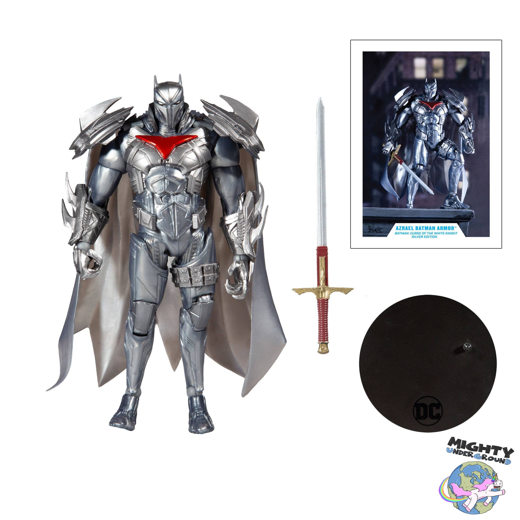 DC Multiverse: Azrael Batman Armor (Batman: Curse of the White Knight, Gold Label)-Actionfiguren-McFarlane Toys-Mighty Underground