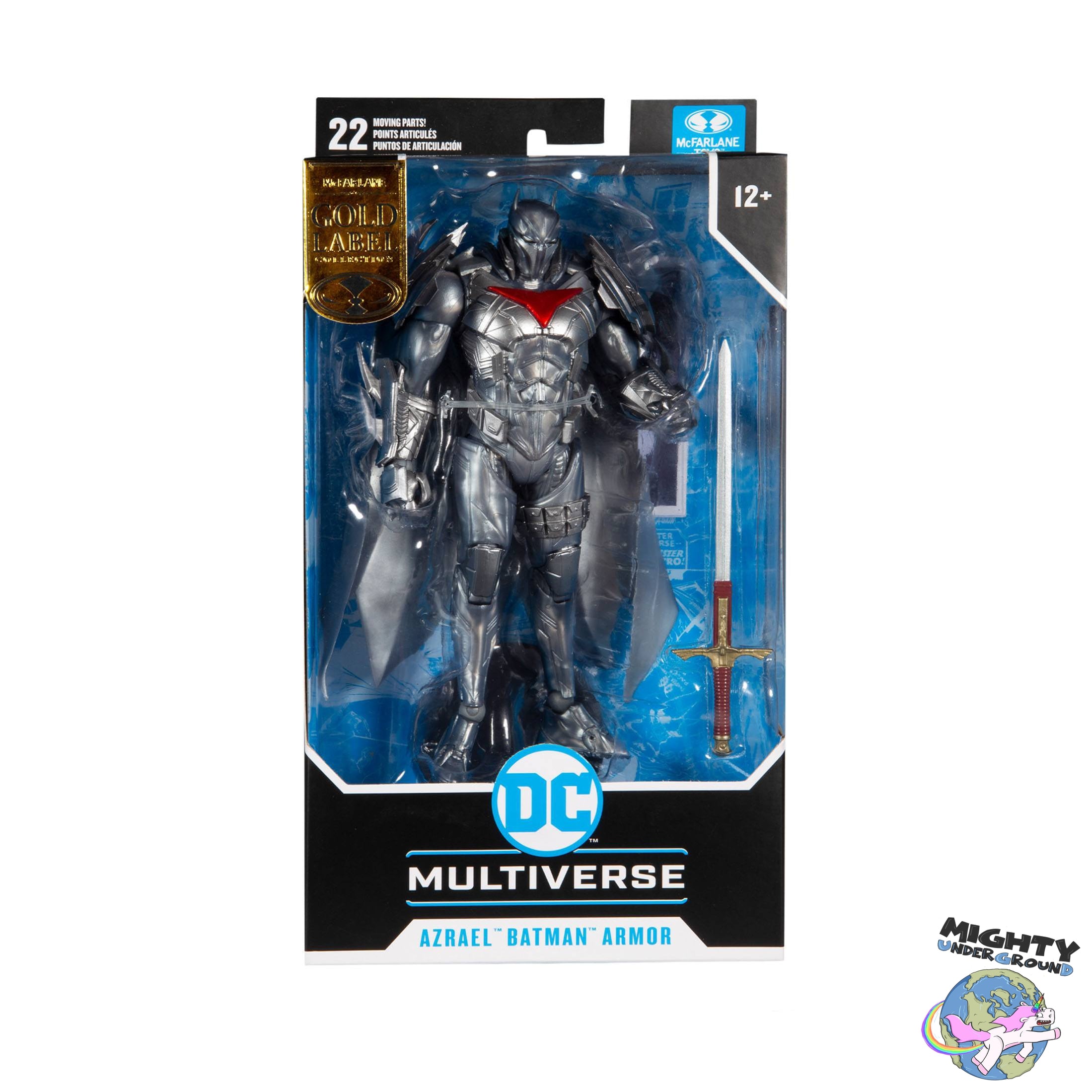 DC Multiverse: Azrael Batman Armor (Batman: Curse of the White Knight, Gold Label)-Actionfiguren-McFarlane Toys-Mighty Underground
