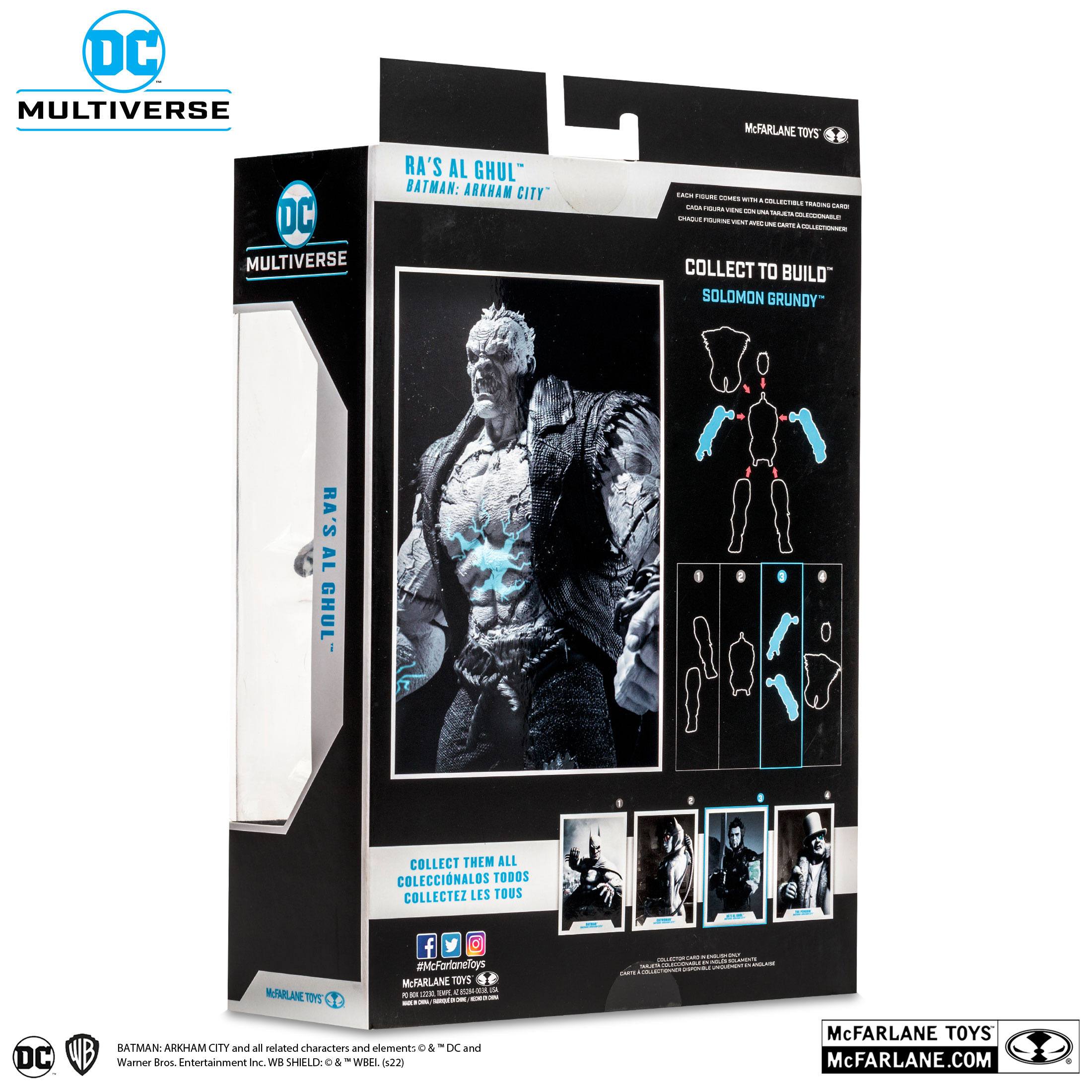DC Multiverse: Batman Arkham City - 4 Figuren + Solomon Grundy (B&W Gold Label) BAF-Set-Actionfiguren-McFarlane Toys-Mighty Underground