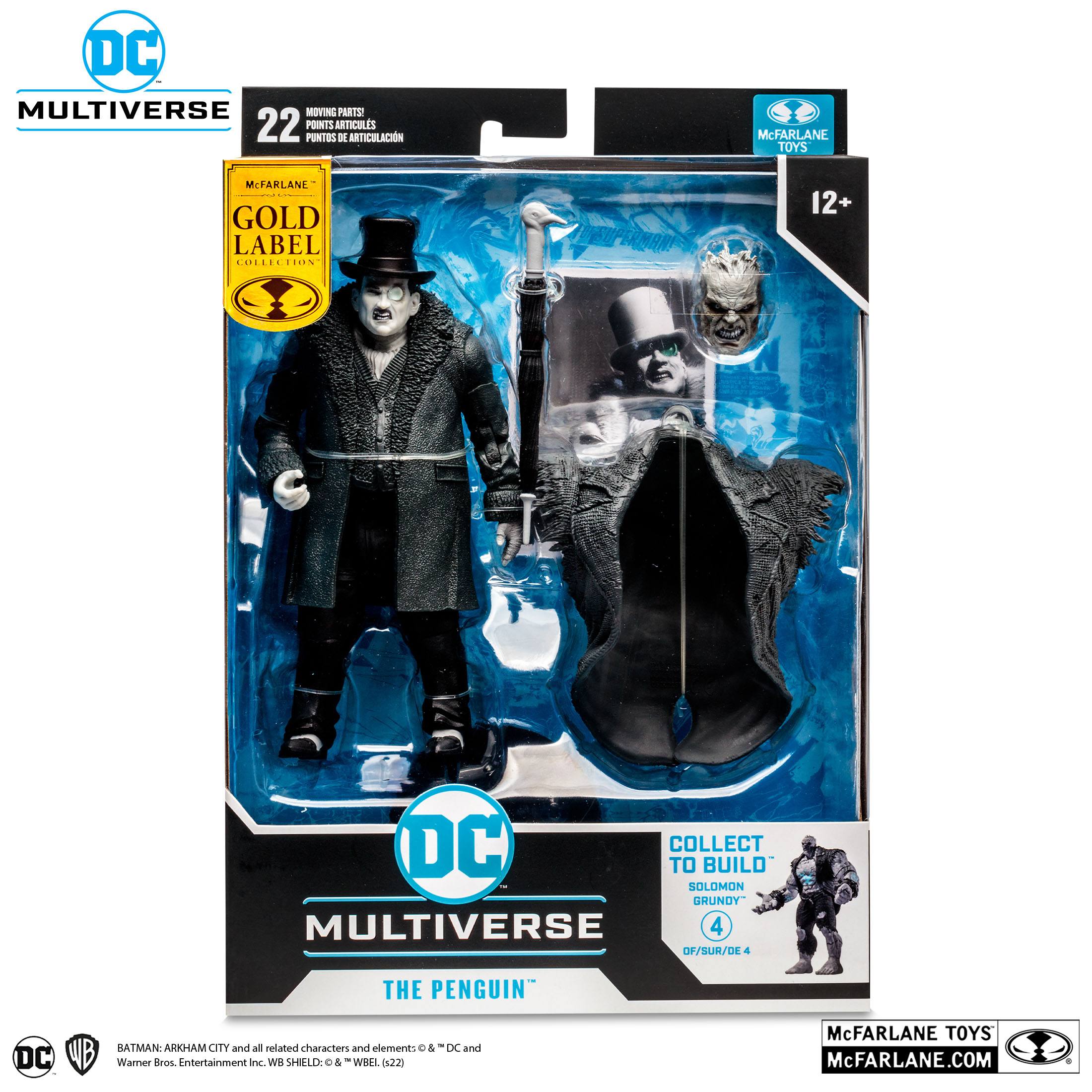 DC Multiverse: Batman Arkham City - 4 Figuren + Solomon Grundy (B&W Gold Label) BAF-Set-Actionfiguren-McFarlane Toys-Mighty Underground