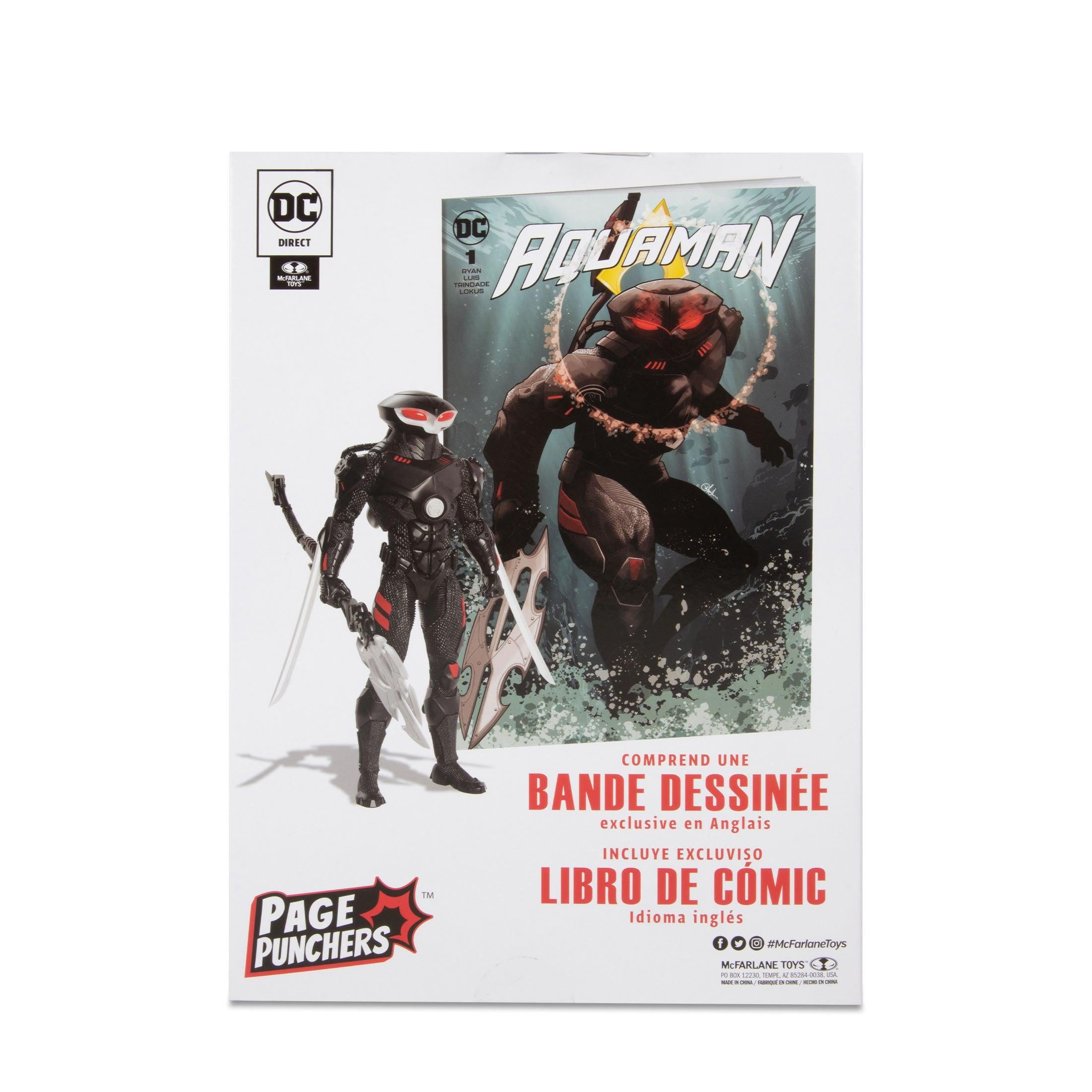 DC Page Punchers: Black Manta (Aquaman) - Actionfigur & Comic - 7 inch-Actionfiguren-McFarlane Toys-Mighty Underground