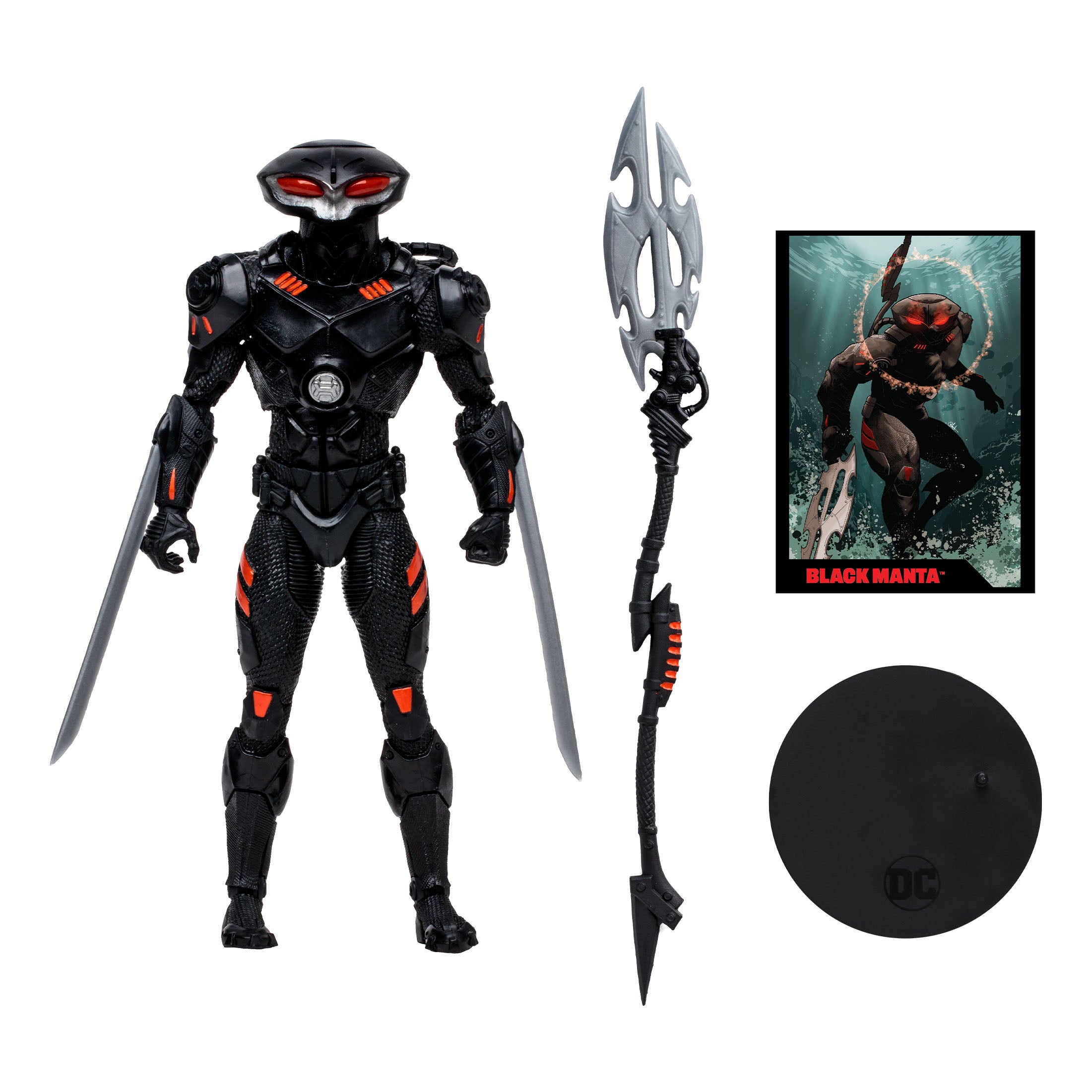 DC Page Punchers: Black Manta (Aquaman) - Actionfigur & Comic - 7 inch-Actionfiguren-McFarlane Toys-Mighty Underground
