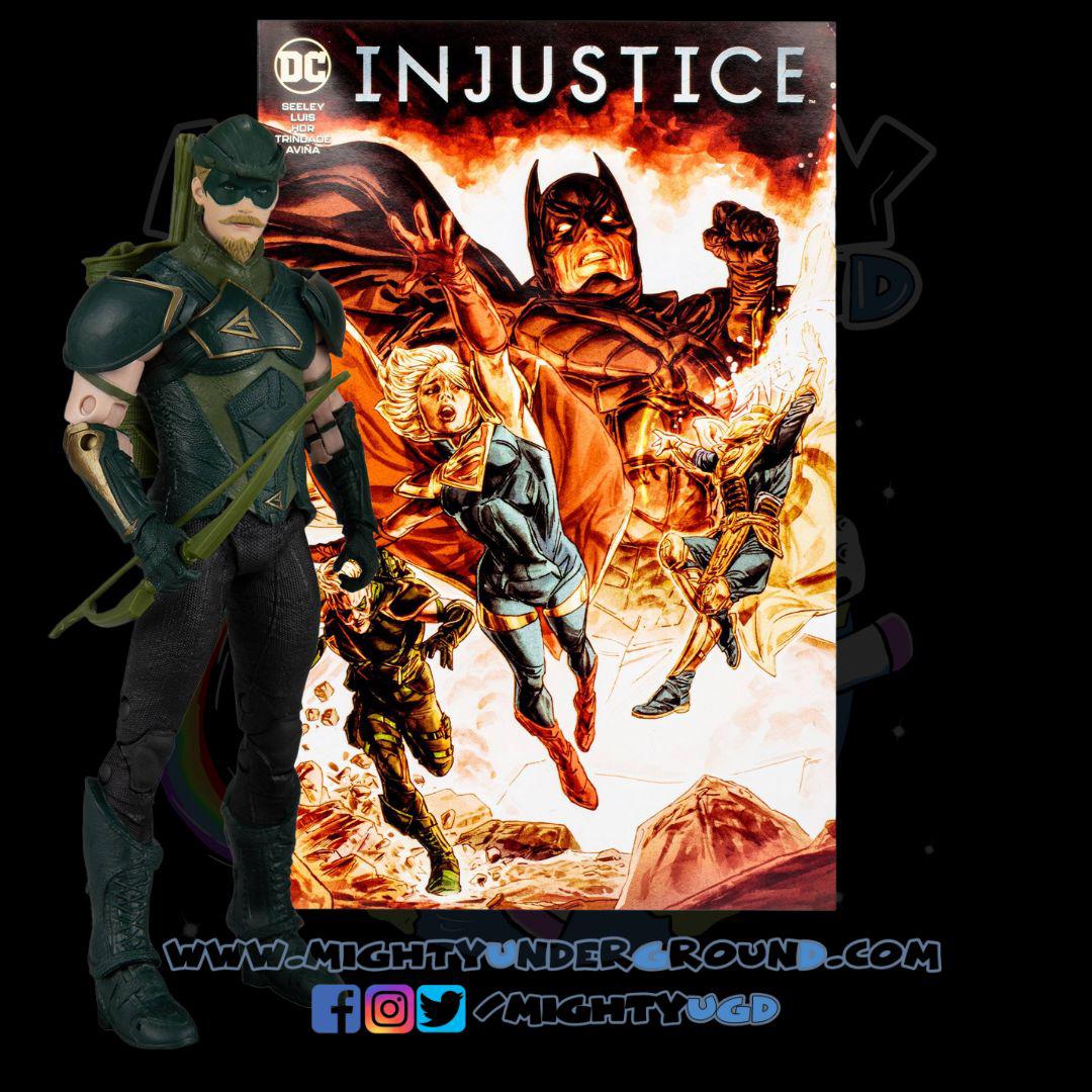 DC Page Punchers: Green Arrow (Injustice 2) - Actionfigur & Comic - 7 inch-Actionfiguren-McFarlane Toys-Mighty Underground