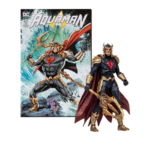 DC Page Punchers: Ocean Master (Aquaman) - Actionfigur & Comic - 7 inch-Actionfiguren-McFarlane Toys-Mighty Underground