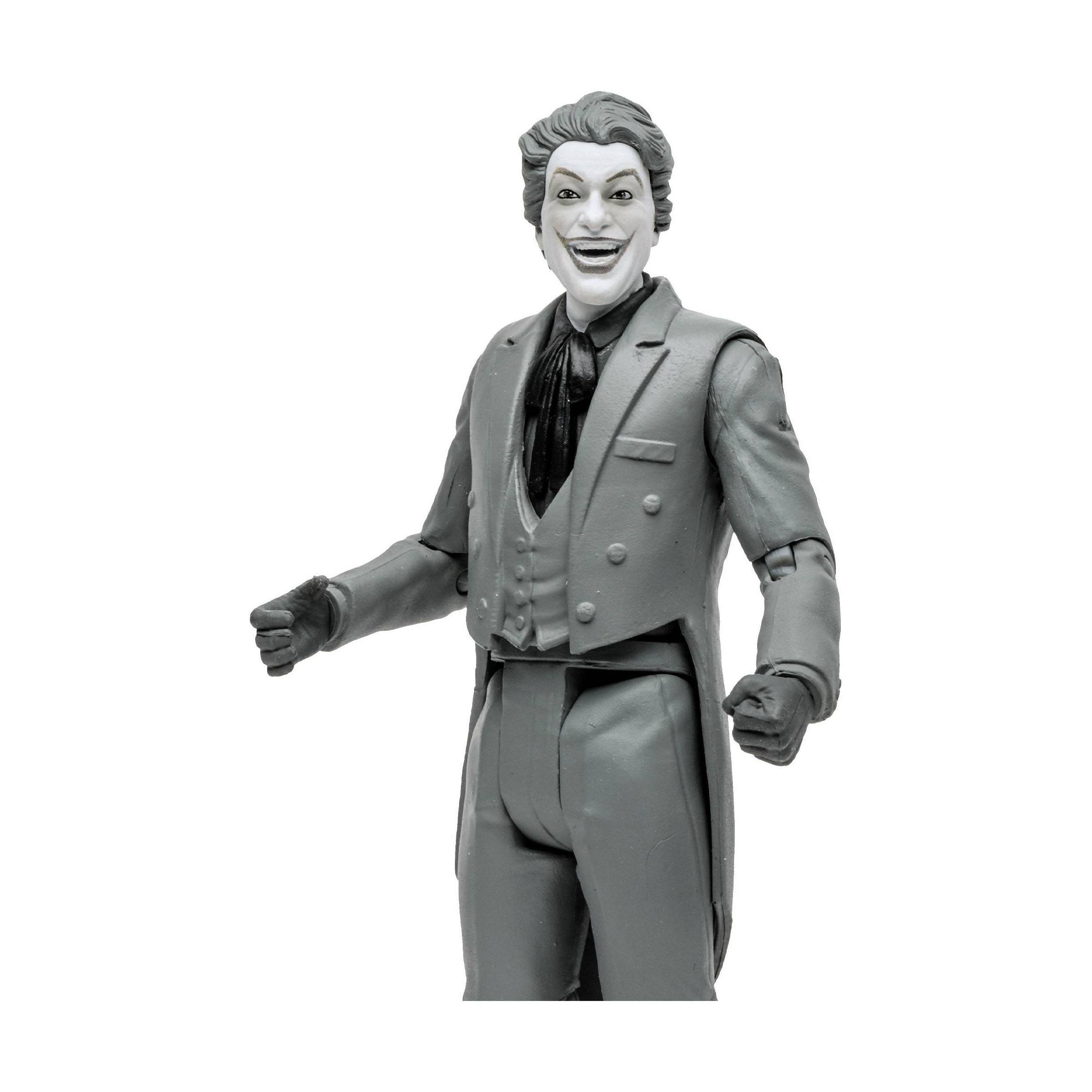 DC Retro Batman 66: The Joker (Black & White TV Variant)-Actionfiguren-McFarlane Toys-Mighty Underground